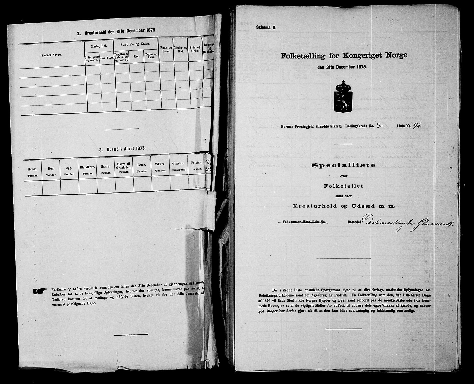 SAKO, 1875 census for 0628L Hurum/Hurum, 1875, p. 378