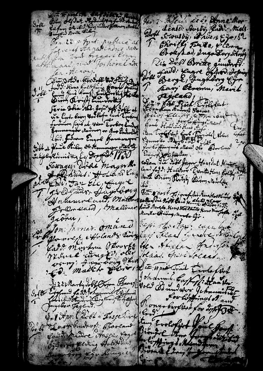 Os sokneprestembete, SAB/A-99929: Parish register (official) no. A 3, 1669-1760, p. 52