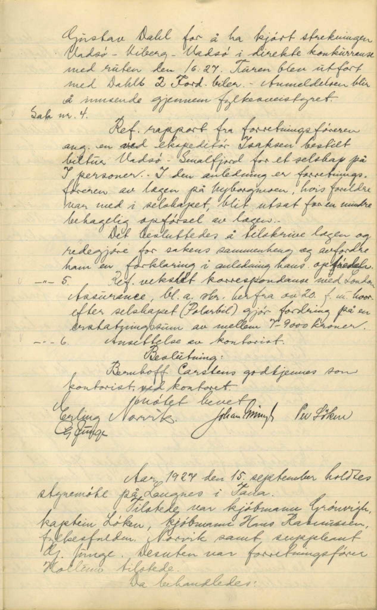  Polarbil AS, FMFB/A-1033/A/Aa/L0002: Forhandlingsprotokoll, 1926-1935, p. 25
