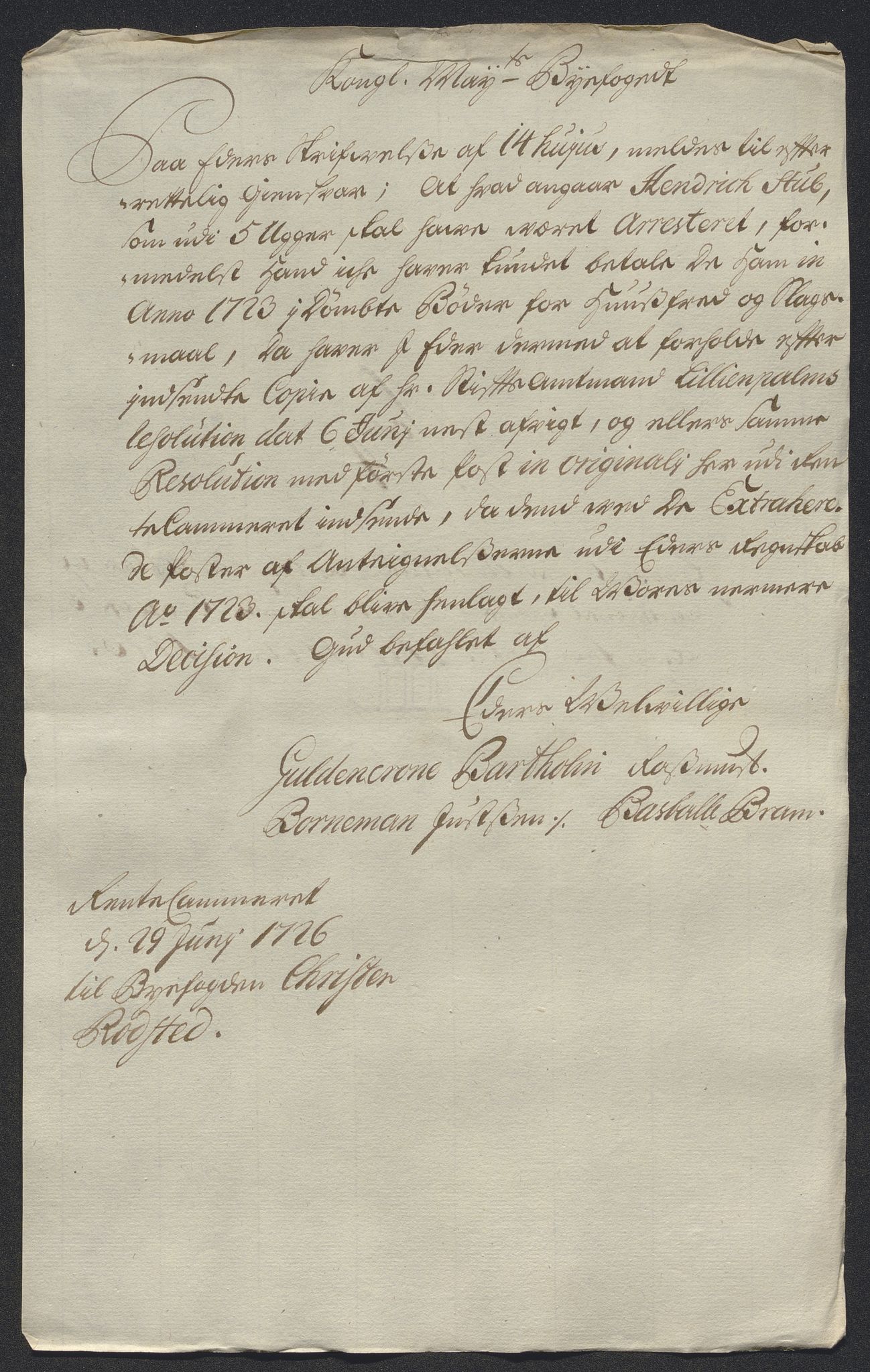 Rentekammeret inntil 1814, Reviderte regnskaper, Byregnskaper, AV/RA-EA-4066/R/Rm/L0286: [M19] Sikt og sakefall, 1719-1727, p. 301