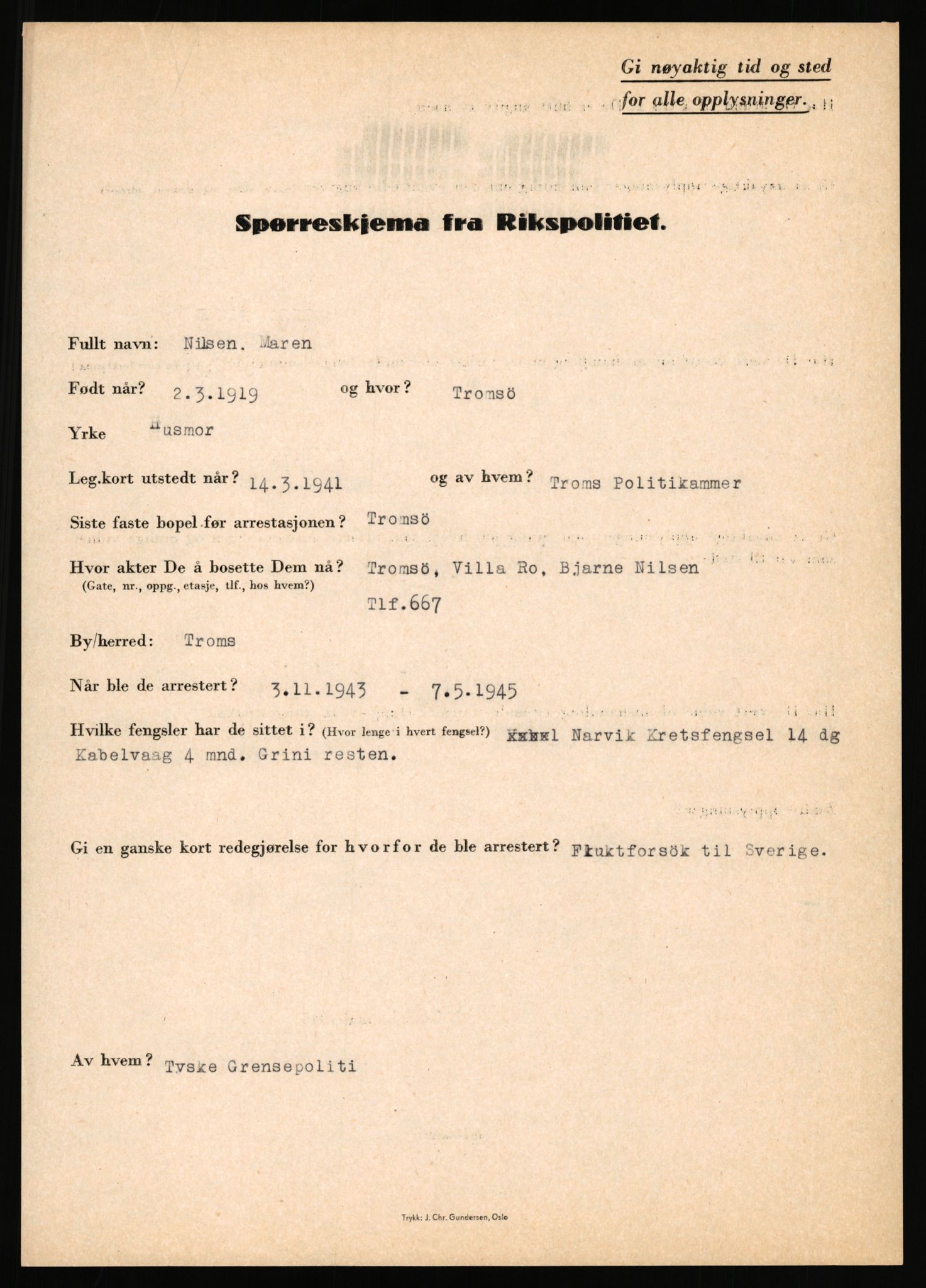 Rikspolitisjefen, AV/RA-S-1560/L/L0012: Mogensen, Øivind - Noraas, Lars, 1940-1945, p. 722