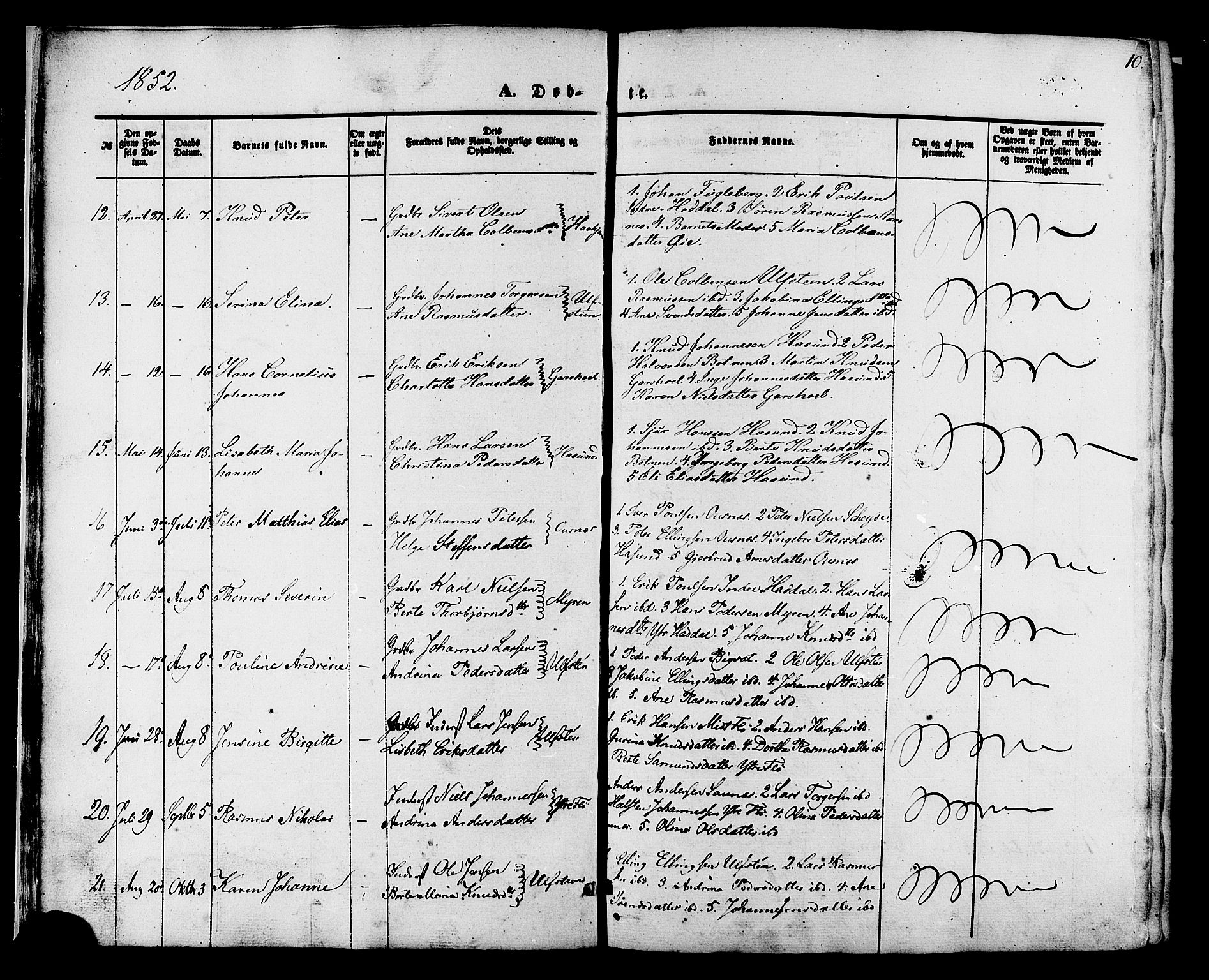 Ministerialprotokoller, klokkerbøker og fødselsregistre - Møre og Romsdal, AV/SAT-A-1454/509/L0105: Parish register (official) no. 509A03, 1848-1882, p. 10