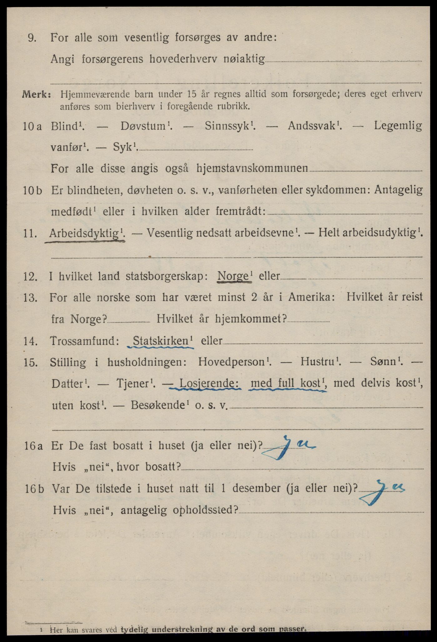 SAT, 1920 census for Ålesund, 1920, p. 20031