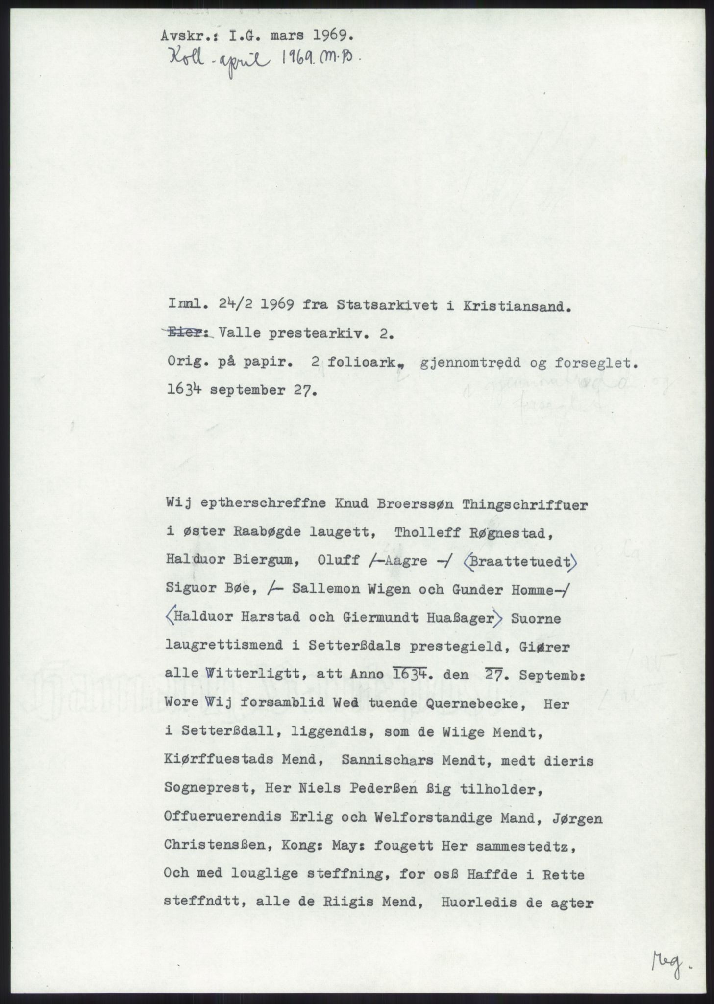 Samlinger til kildeutgivelse, Diplomavskriftsamlingen, RA/EA-4053/H/Ha, p. 292