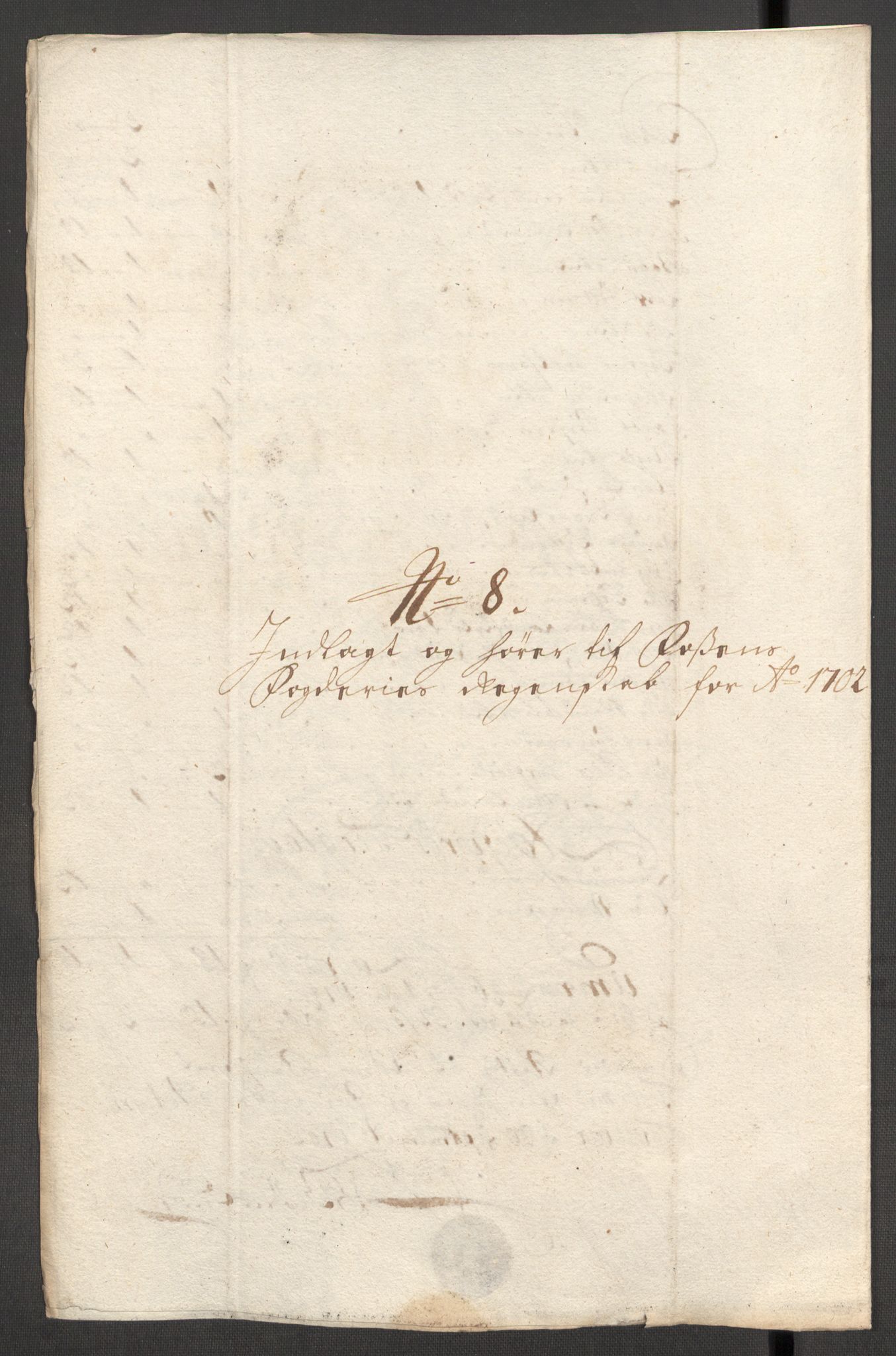 Rentekammeret inntil 1814, Reviderte regnskaper, Fogderegnskap, RA/EA-4092/R57/L3855: Fogderegnskap Fosen, 1702-1703, p. 58