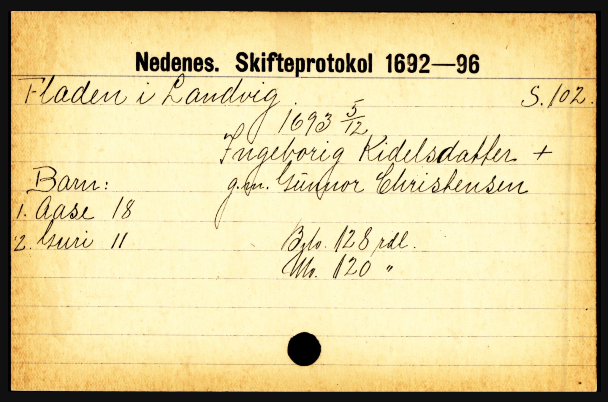 Nedenes sorenskriveri før 1824, AV/SAK-1221-0007/H, p. 6923