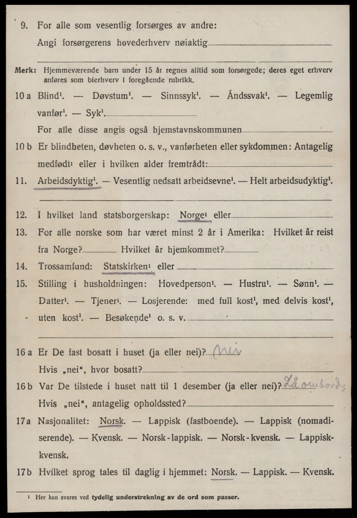 SAT, 1920 census for Geitastrand, 1920, p. 824