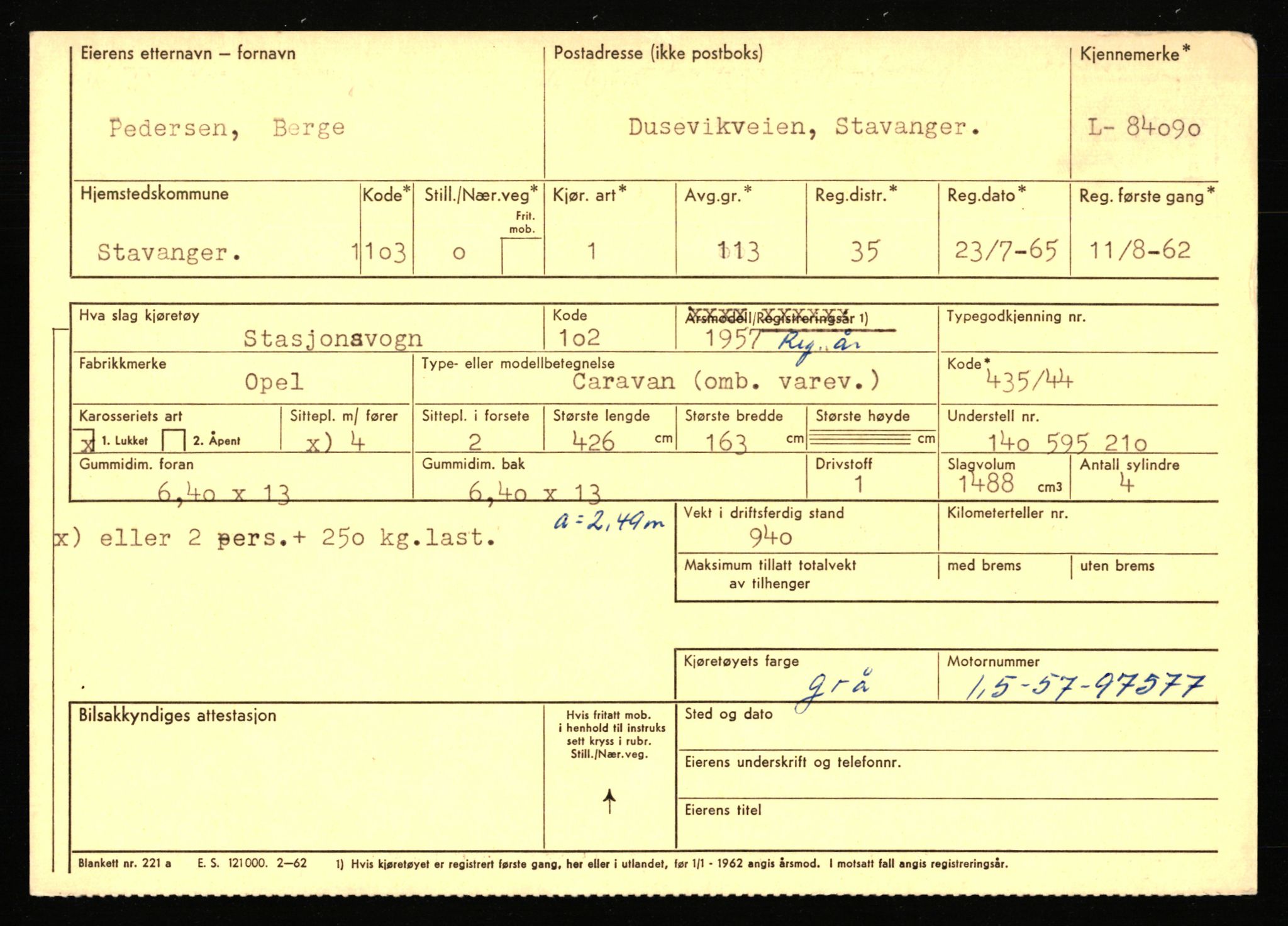 Stavanger trafikkstasjon, AV/SAST-A-101942/0/F/L0072: L-82200 - L-84099, 1930-1971, p. 2165