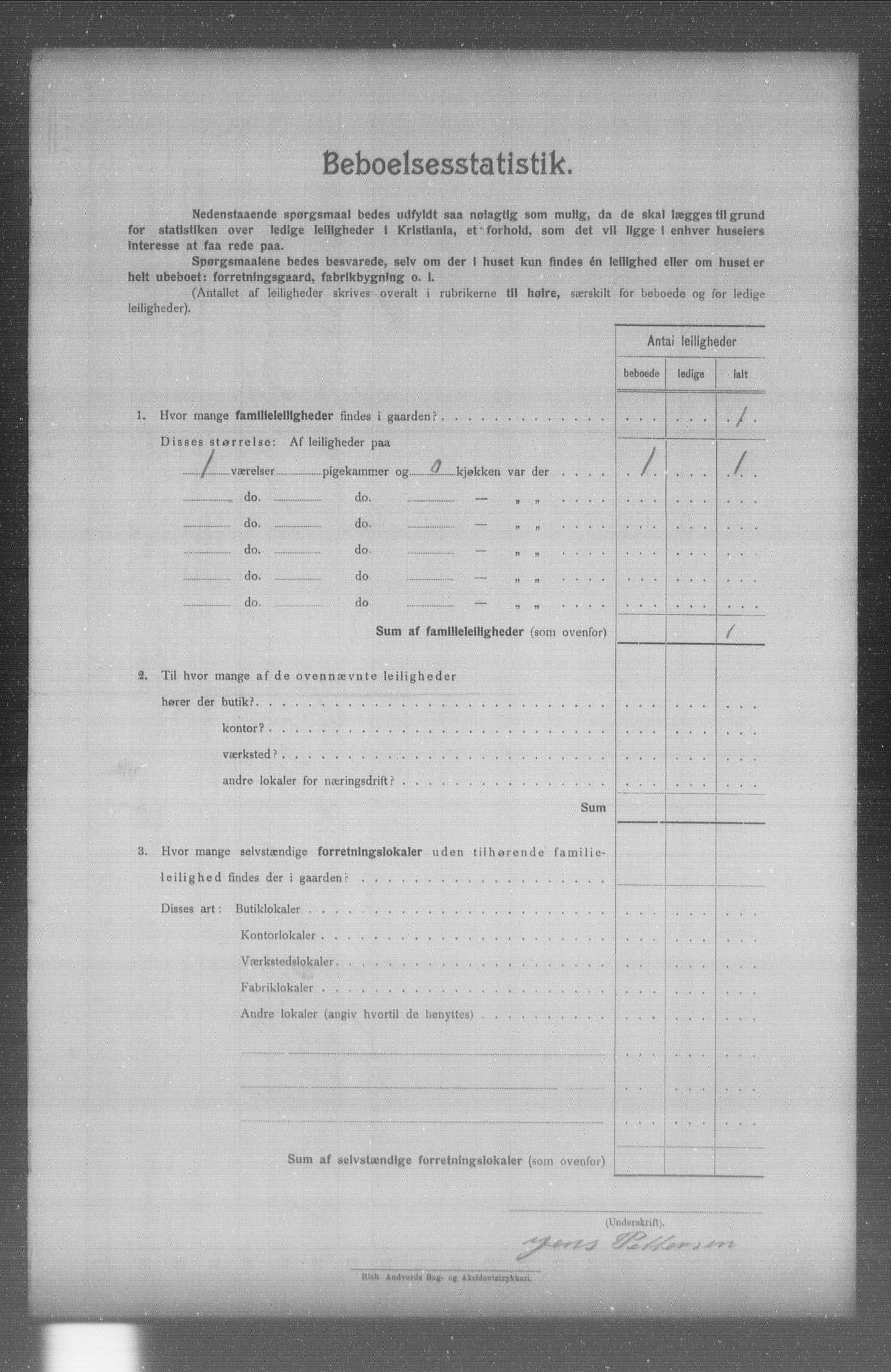 OBA, Municipal Census 1904 for Kristiania, 1904, p. 9227