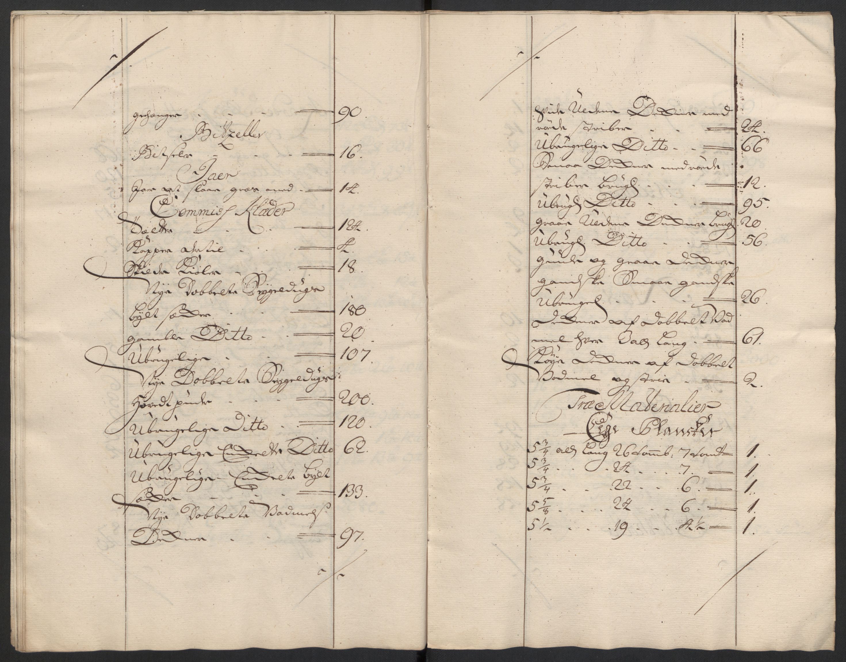 Kommanderende general (KG I) med Det norske krigsdirektorium, AV/RA-EA-5419/D/L0153: Fredriksten festning: Brev, inventarfortegnelser og regnskapsekstrakter, 1724-1729, p. 103
