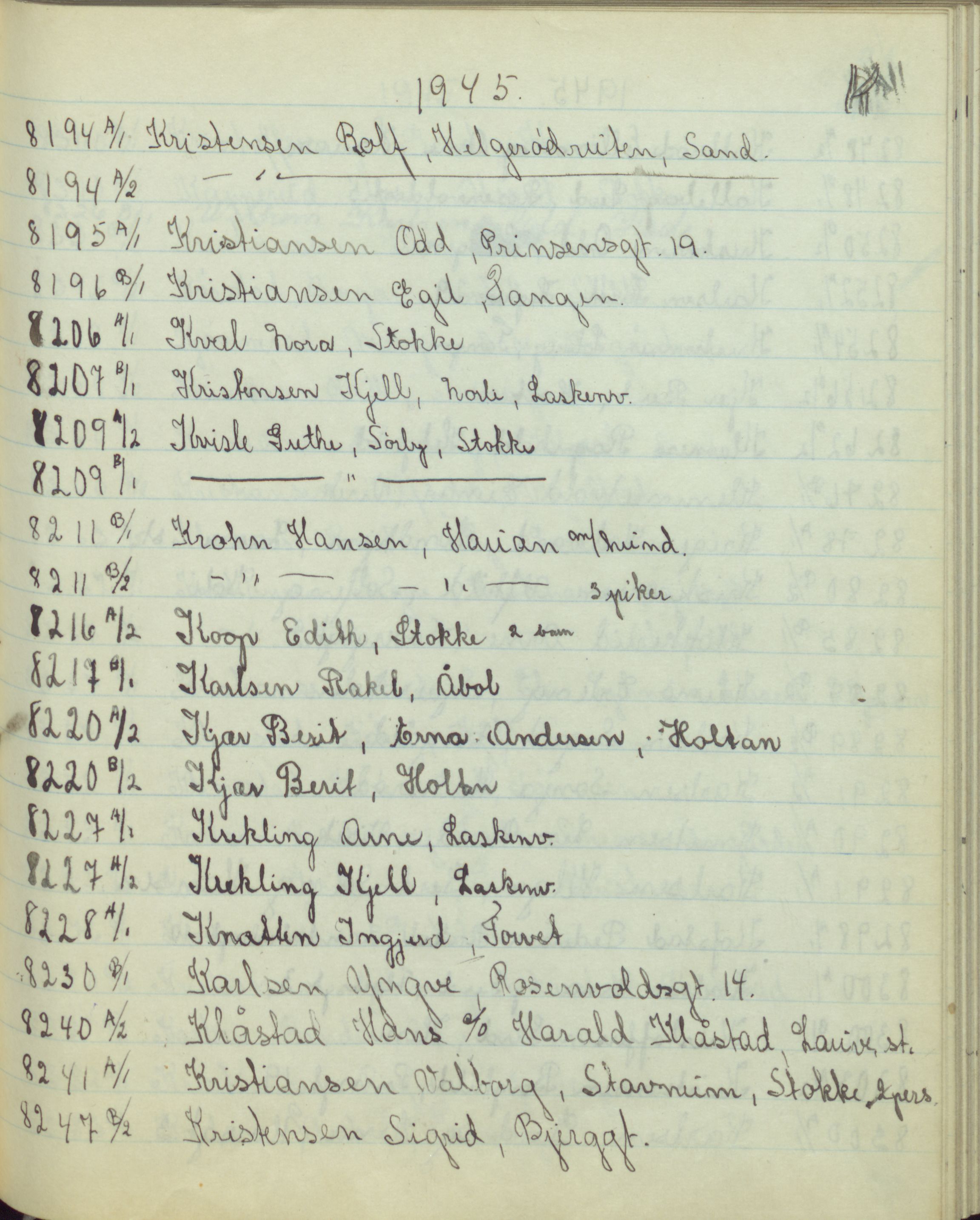 Pa 1494 - Jørgensen, Antonius. Fotograf, VEMU/A-2760/F/Fb, 1927-1984, p. 4569
