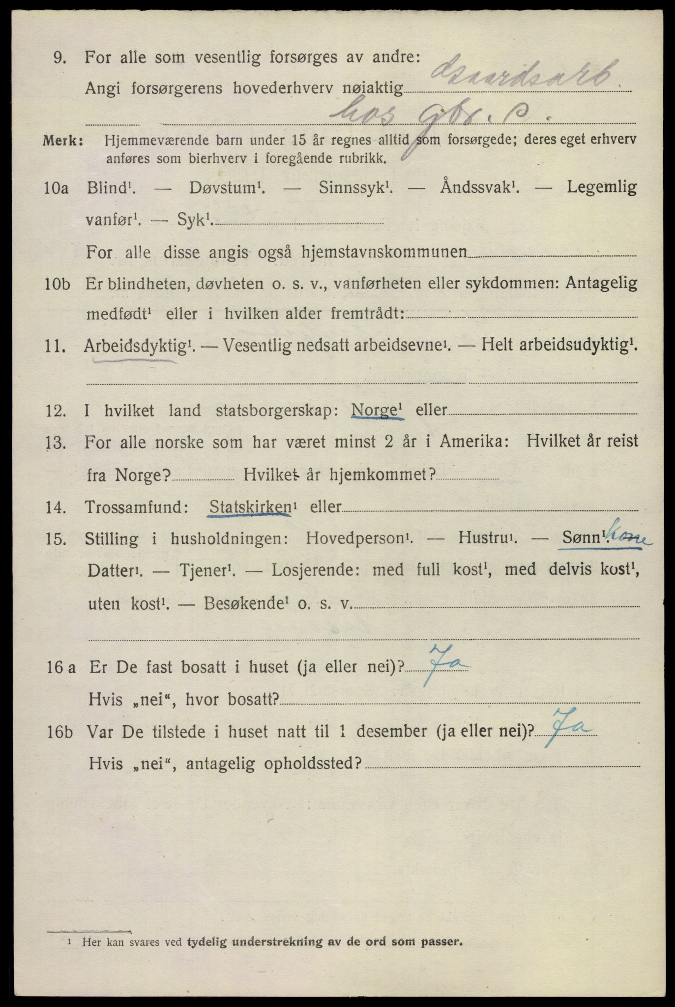 SAKO, 1920 census for Hedrum, 1920, p. 11316