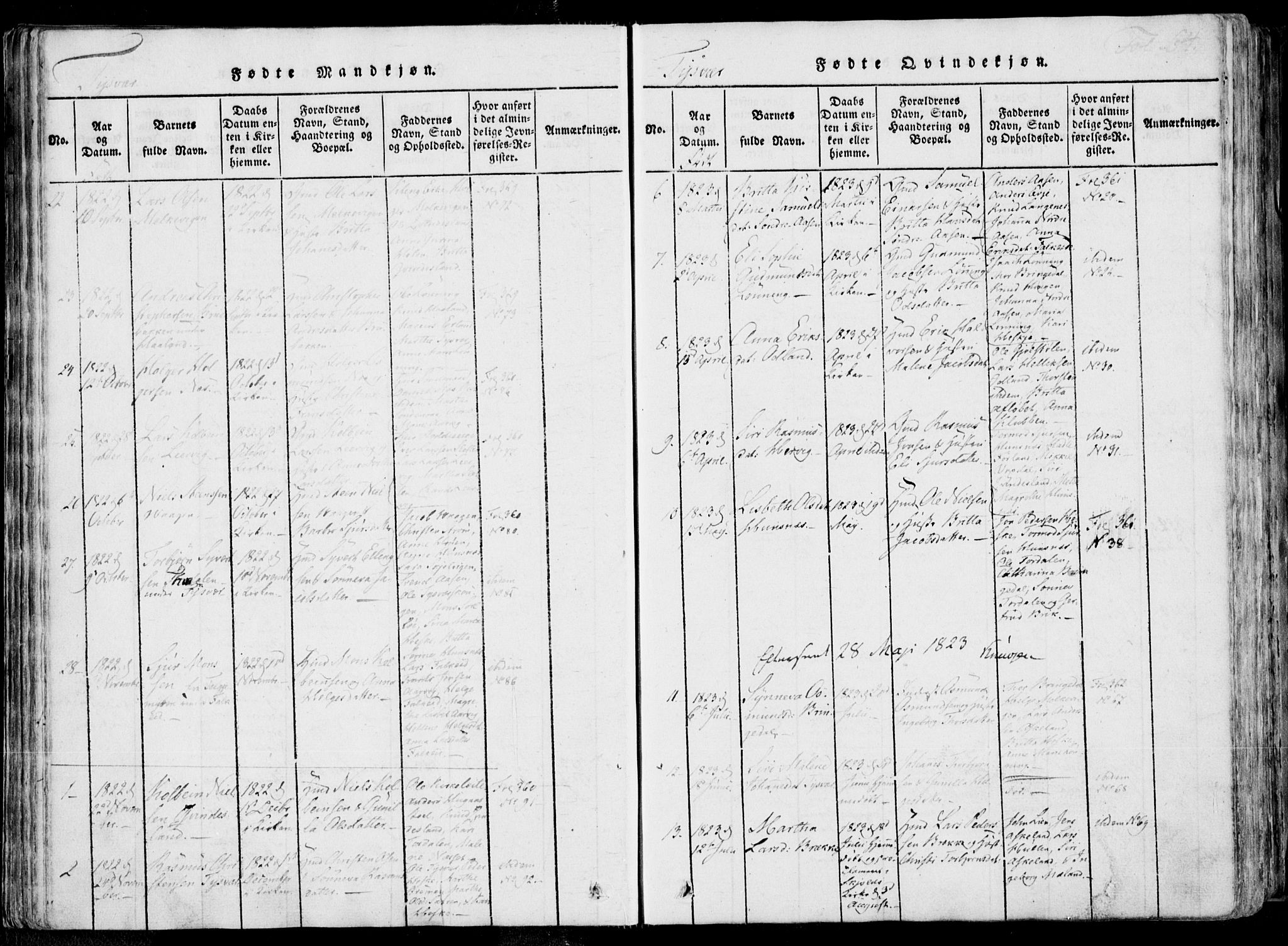 Skjold sokneprestkontor, AV/SAST-A-101847/H/Ha/Haa/L0004: Parish register (official) no. A 4 /1, 1815-1830, p. 64