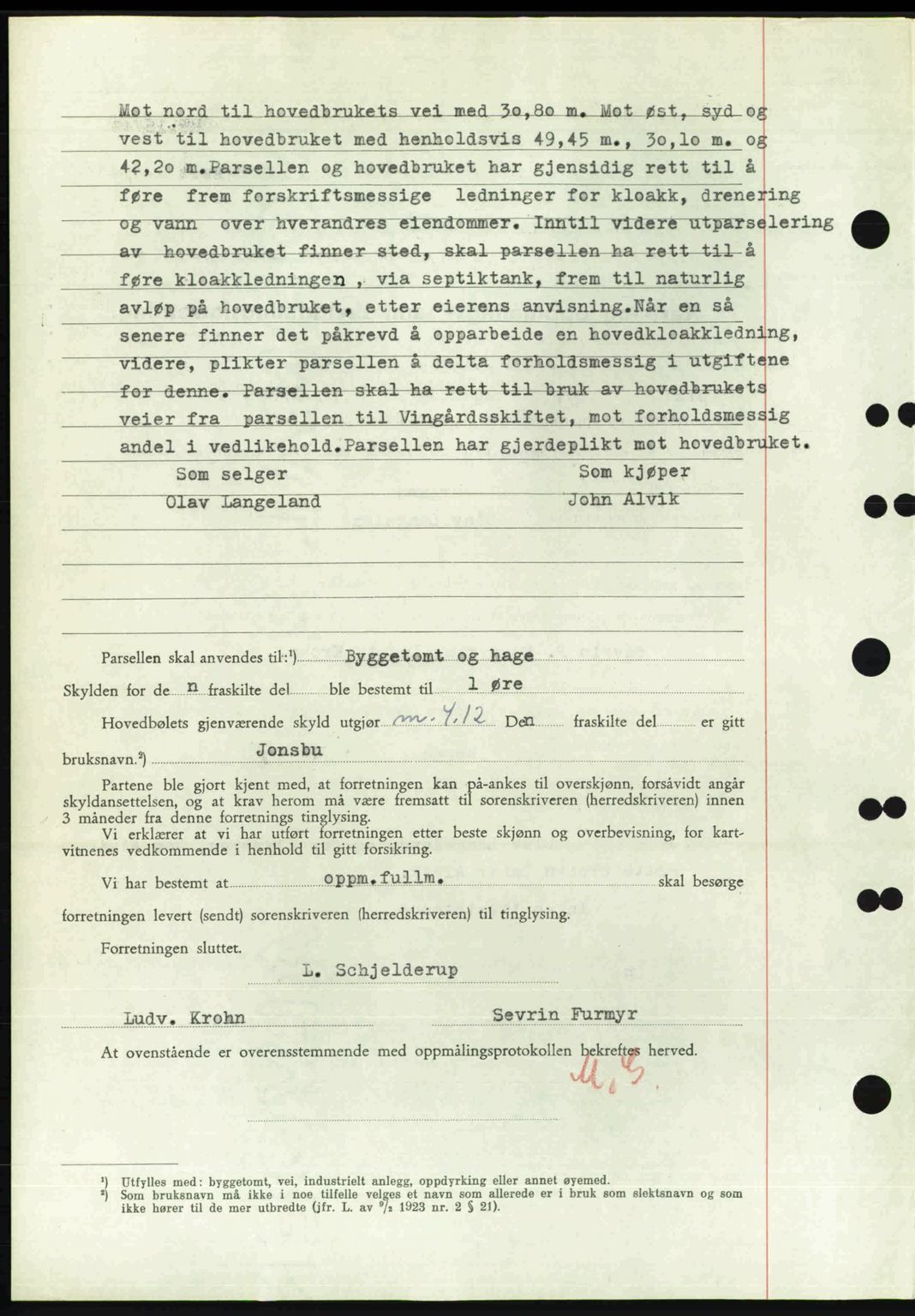 Nordre Sunnmøre sorenskriveri, AV/SAT-A-0006/1/2/2C/2Ca: Mortgage book no. A33, 1949-1950, Diary no: : 3037/1949