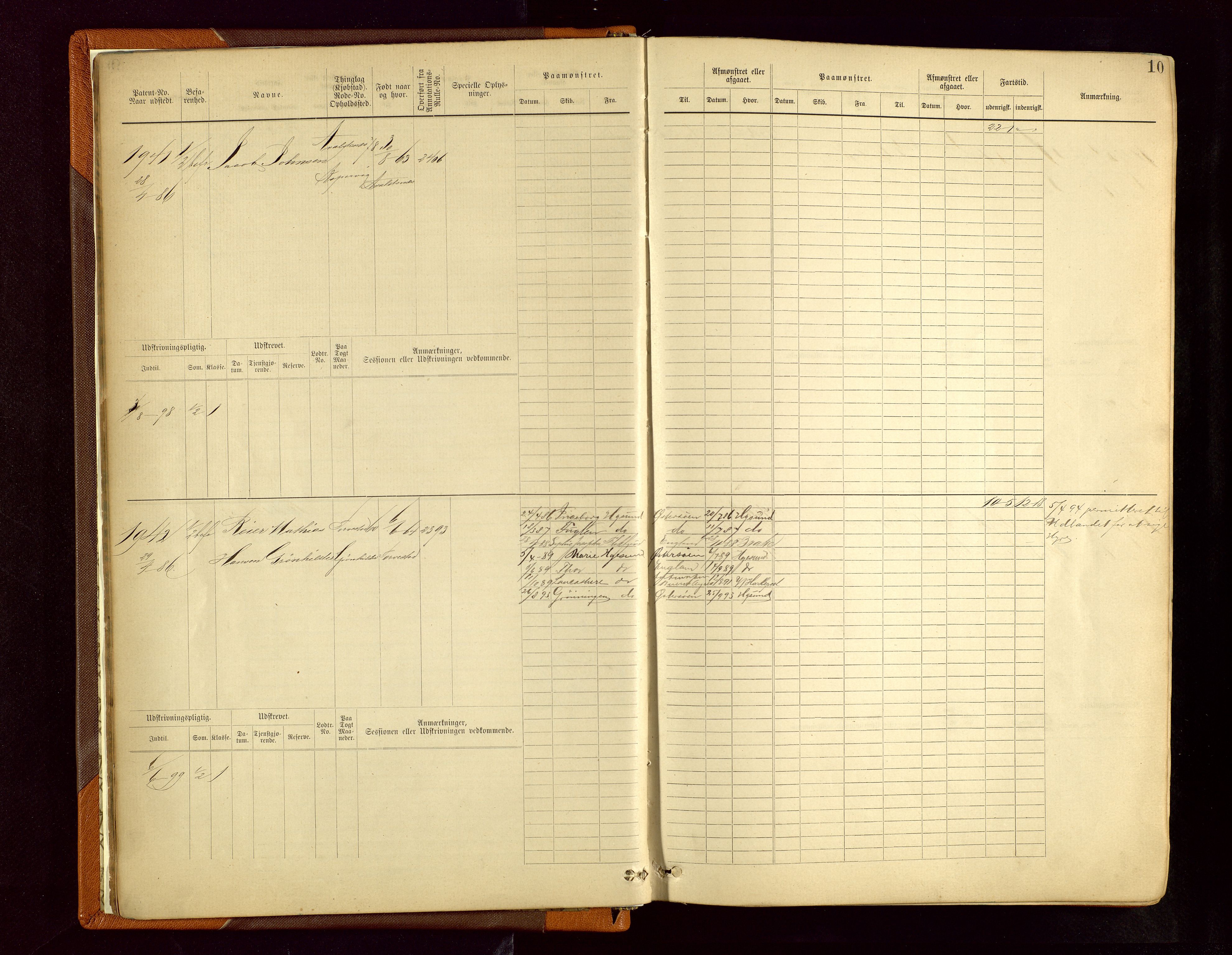 Haugesund sjømannskontor, AV/SAST-A-102007/F/Fb/Fbb/L0006: Sjøfartsrulle Haugesund krets nr.1923-2884, 1868-1948, p. 10