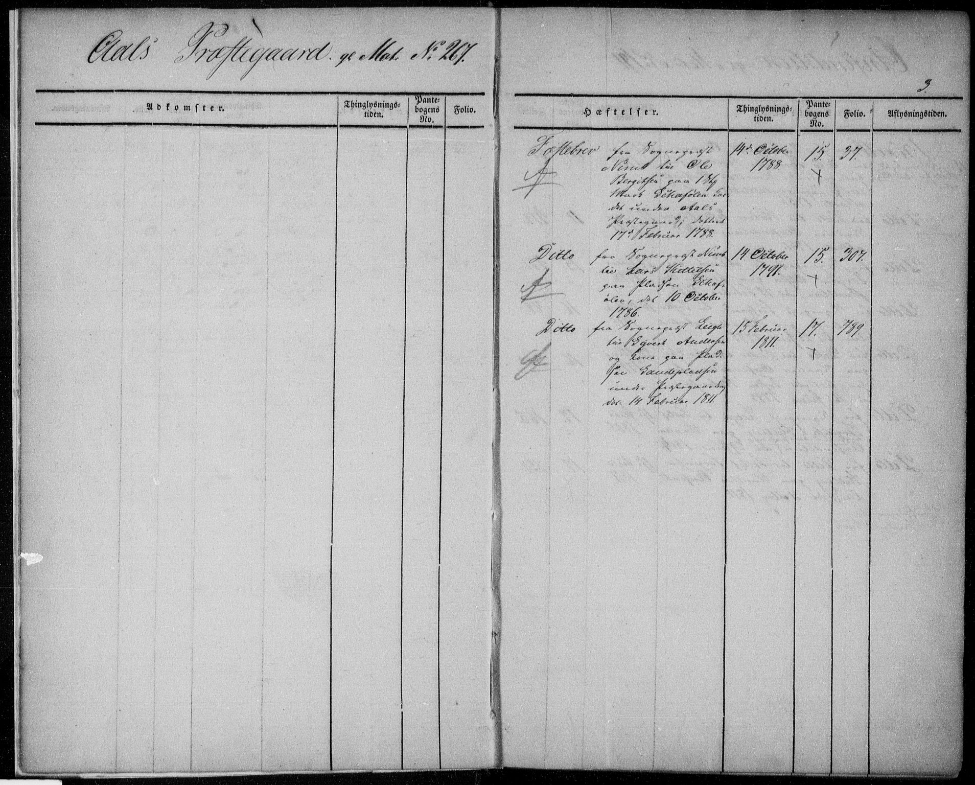 Hallingdal sorenskriveri, SAKO/A-121/G/Gb/Gba/L0001: Mortgage register no. I 1, 1736-1811, p. 3