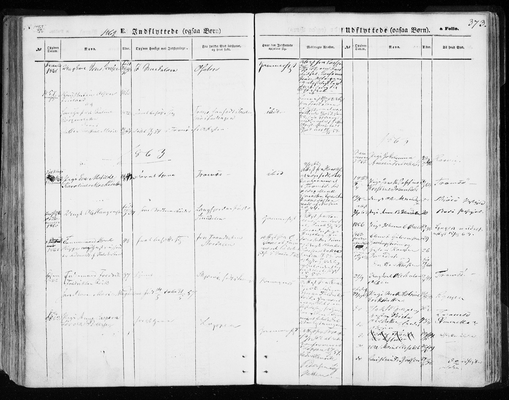 Hammerfest sokneprestkontor, AV/SATØ-S-1347/H/Ha/L0005.kirke: Parish register (official) no. 5, 1857-1869, p. 373