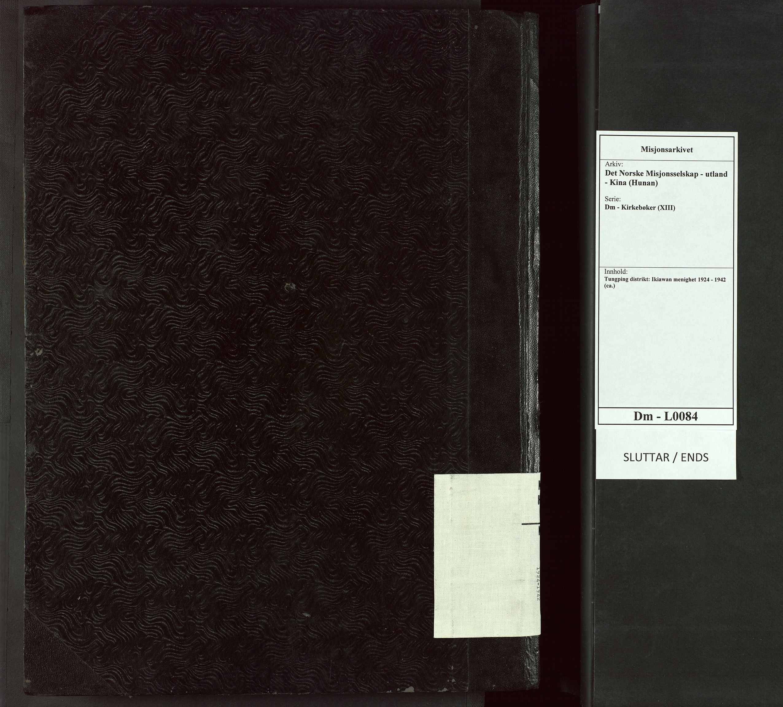 Det Norske Misjonsselskap - utland - Kina (Hunan), VID/MA-A-1065/Dm/L0084: Parish register (official) no. 122, 1924-1942