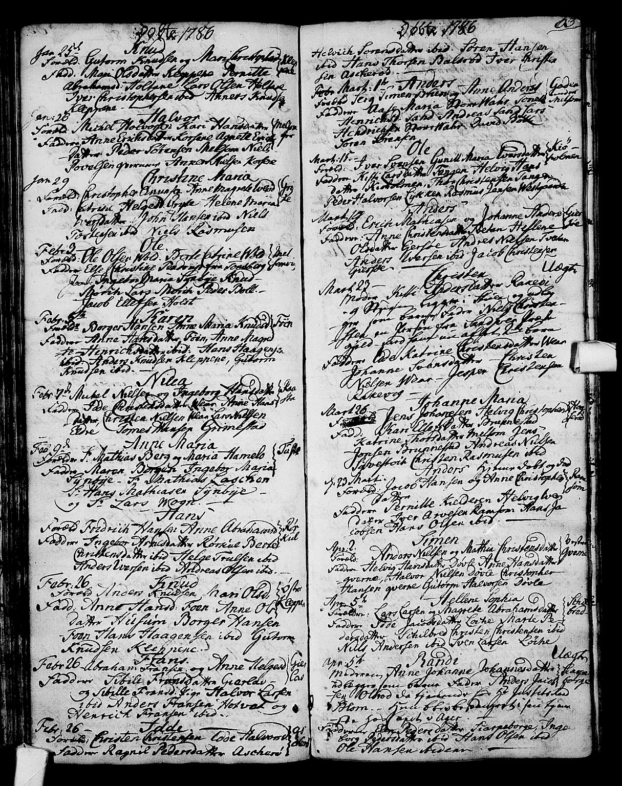 Stokke kirkebøker, AV/SAKO-A-320/F/Fa/L0003: Parish register (official) no. I 3, 1771-1803, p. 63