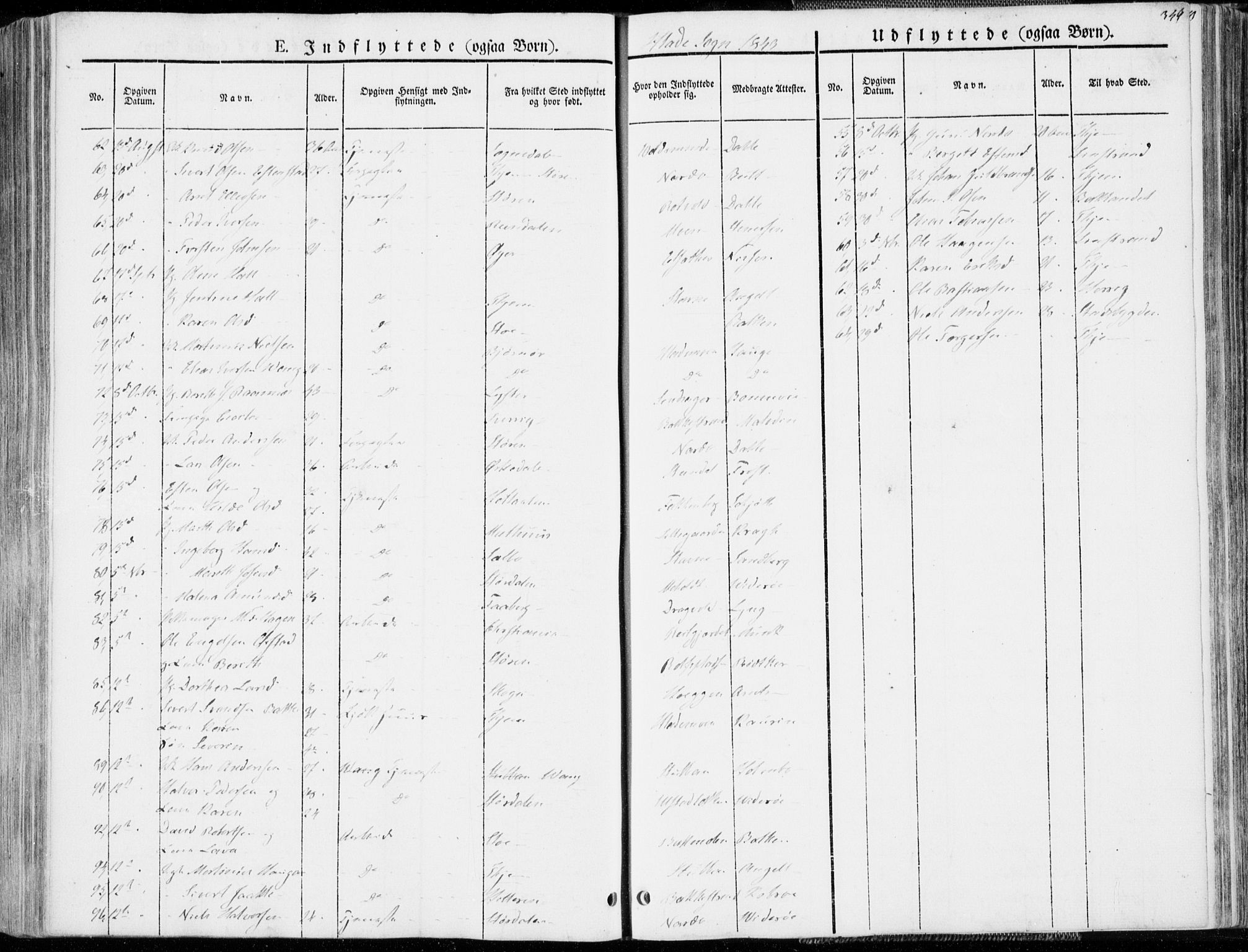 Ministerialprotokoller, klokkerbøker og fødselsregistre - Sør-Trøndelag, SAT/A-1456/606/L0290: Parish register (official) no. 606A05, 1841-1847, p. 349