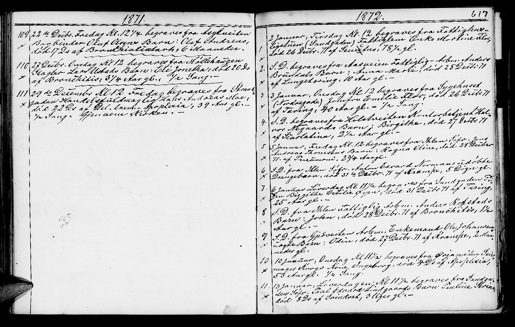 Ministerialprotokoller, klokkerbøker og fødselsregistre - Sør-Trøndelag, AV/SAT-A-1456/602/L0140: Parish register (copy) no. 602C08, 1864-1872, p. 616a-617a
