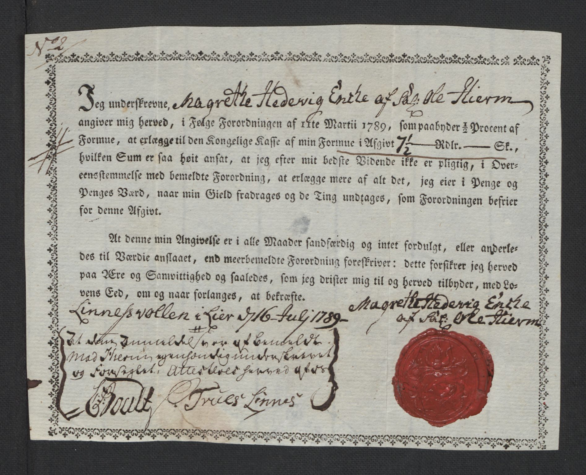 Rentekammeret inntil 1814, Reviderte regnskaper, Mindre regnskaper, AV/RA-EA-4068/Rf/Rfe/L0005: Buskerud fogderi. Christiania, 1789, p. 192