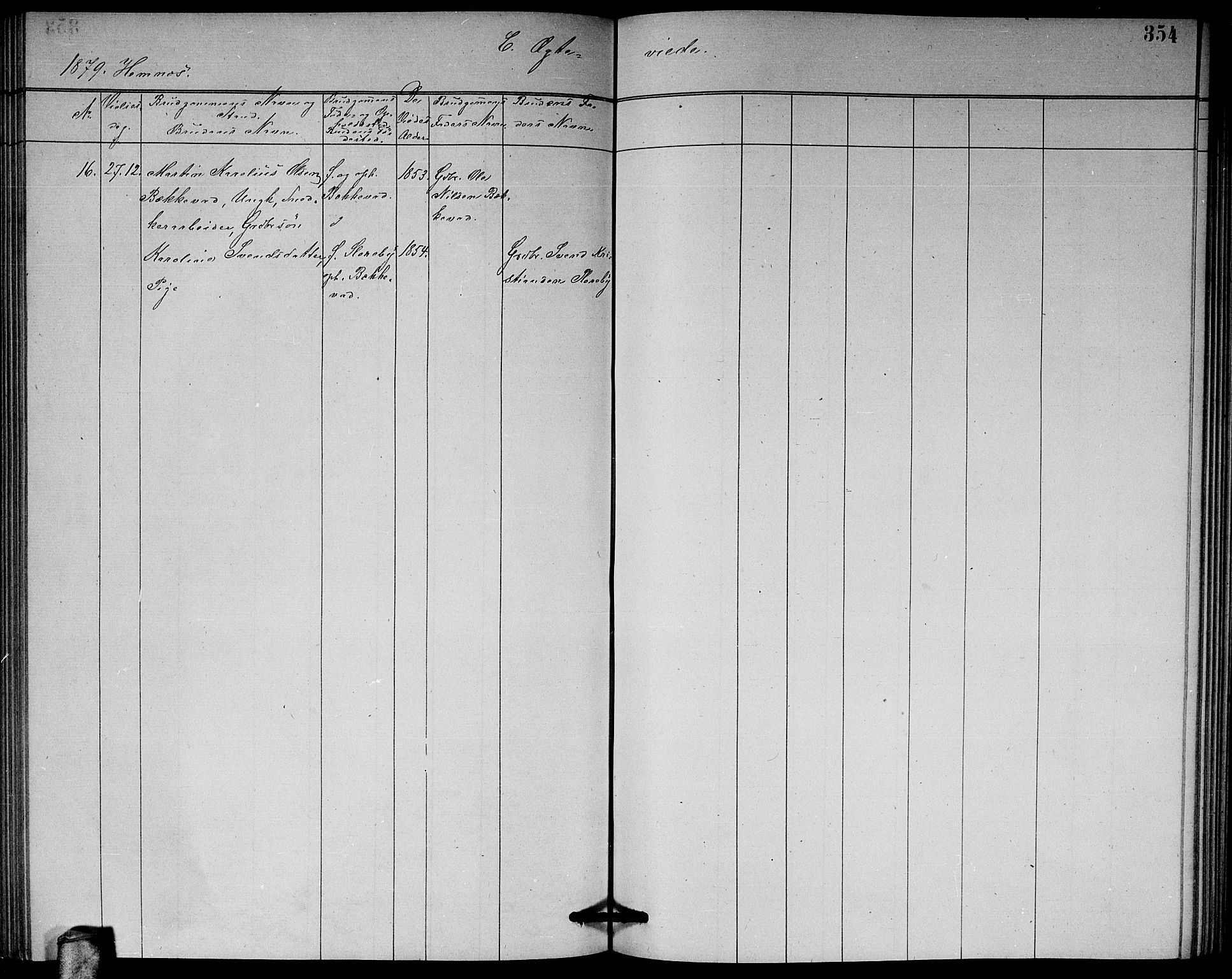 Høland prestekontor Kirkebøker, AV/SAO-A-10346a/G/Ga/L0006: Parish register (copy) no. I 6, 1869-1879, p. 354