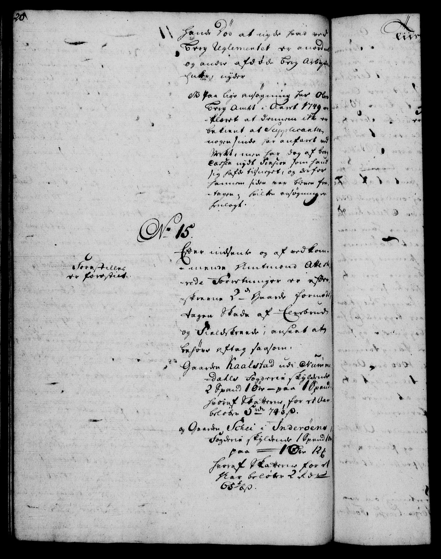 Rentekammeret, Kammerkanselliet, RA/EA-3111/G/Gh/Gha/L0032: Norsk ekstraktmemorialprotokoll (merket RK 53.77), 1753-1755, p. 20