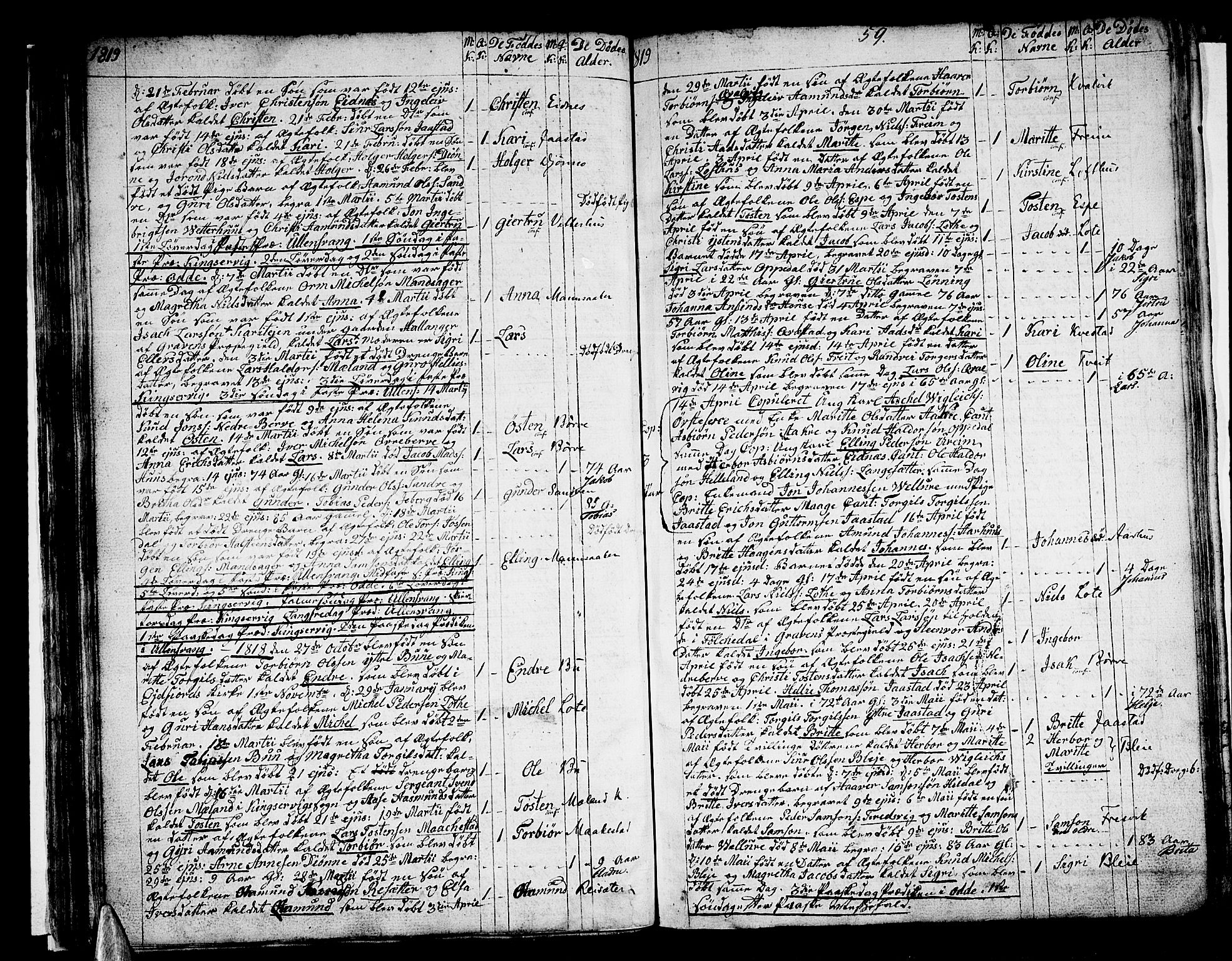 Ullensvang sokneprestembete, SAB/A-78701/H/Haa: Parish register (official) no. A 8, 1804-1835, p. 59