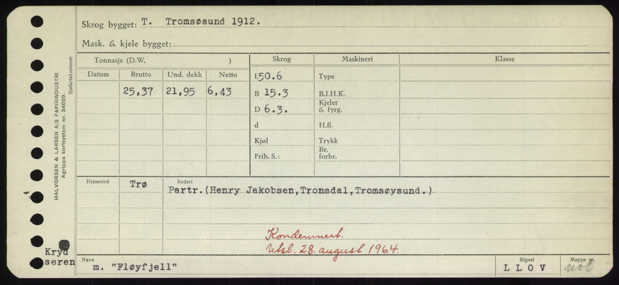 Sjøfartsdirektoratet med forløpere, Skipsmålingen, AV/RA-S-1627/H/Hd/L0011: Fartøy, Fla-Får, p. 99