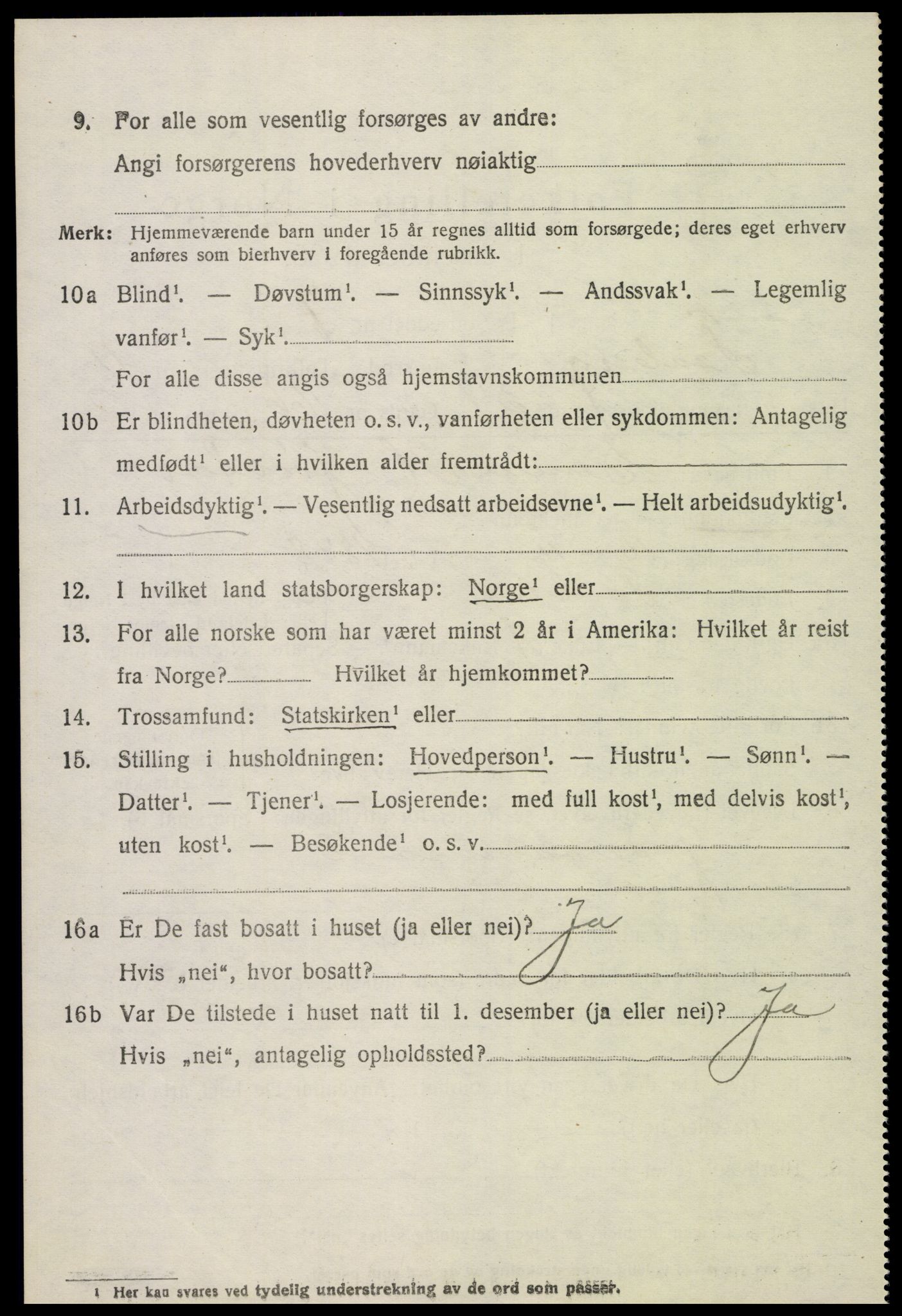 SAH, 1920 census for Fåberg, 1920, p. 12249