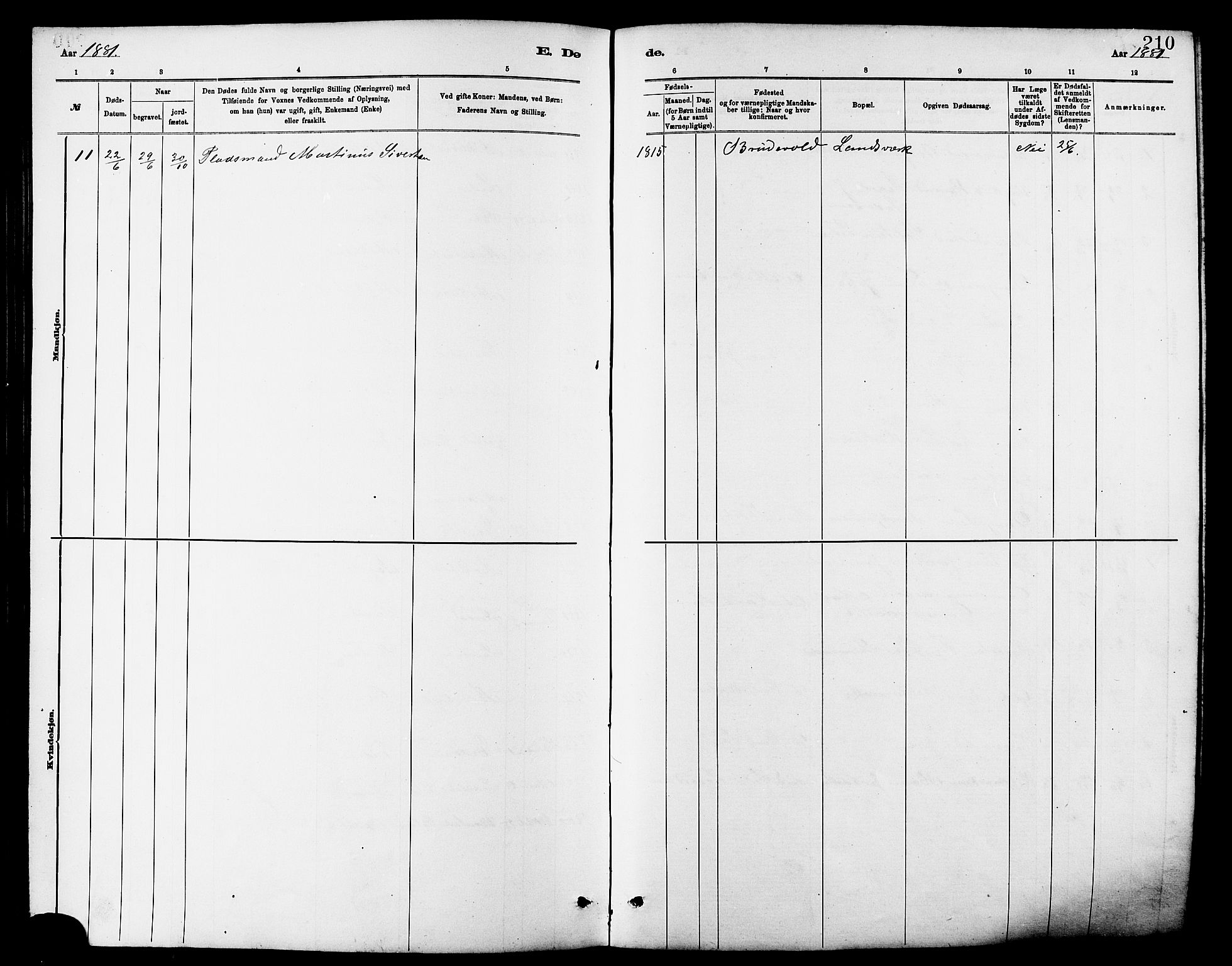 Ministerialprotokoller, klokkerbøker og fødselsregistre - Møre og Romsdal, AV/SAT-A-1454/502/L0027: Parish register (copy) no. 502C01, 1878-1908, p. 210