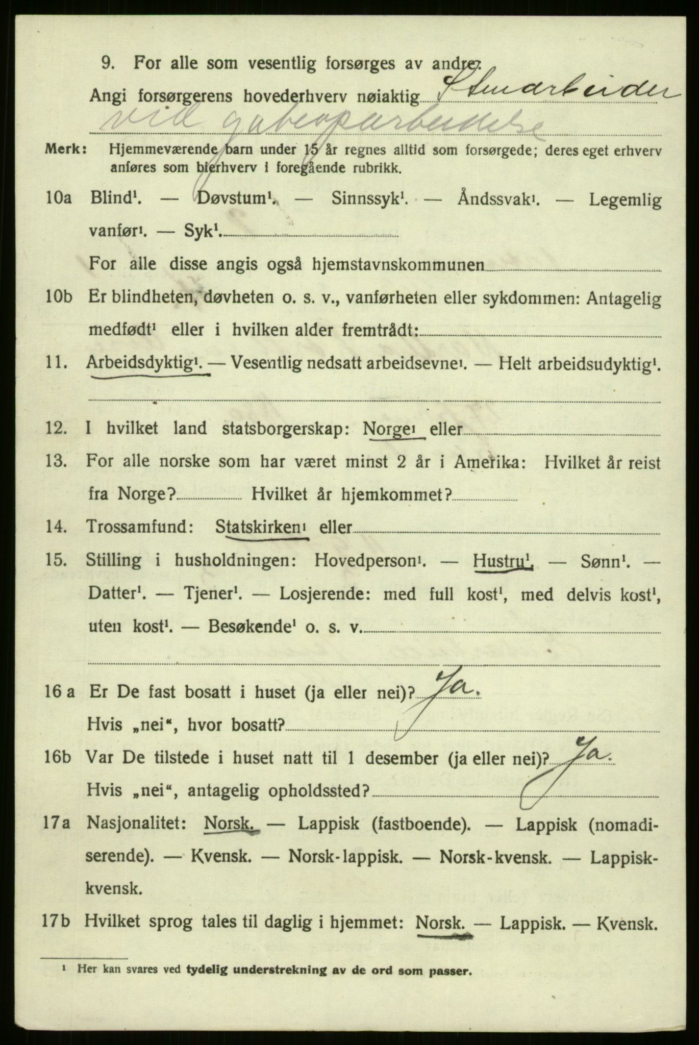 SATØ, 1920 census for Tromsø, 1920, p. 8048