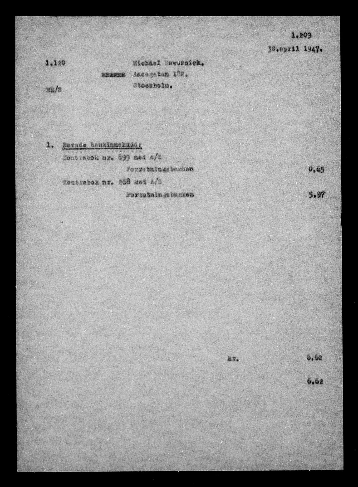 Justisdepartementet, Tilbakeføringskontoret for inndratte formuer, AV/RA-S-1564/H/Hc/Hca/L0908: --, 1945-1947, p. 19