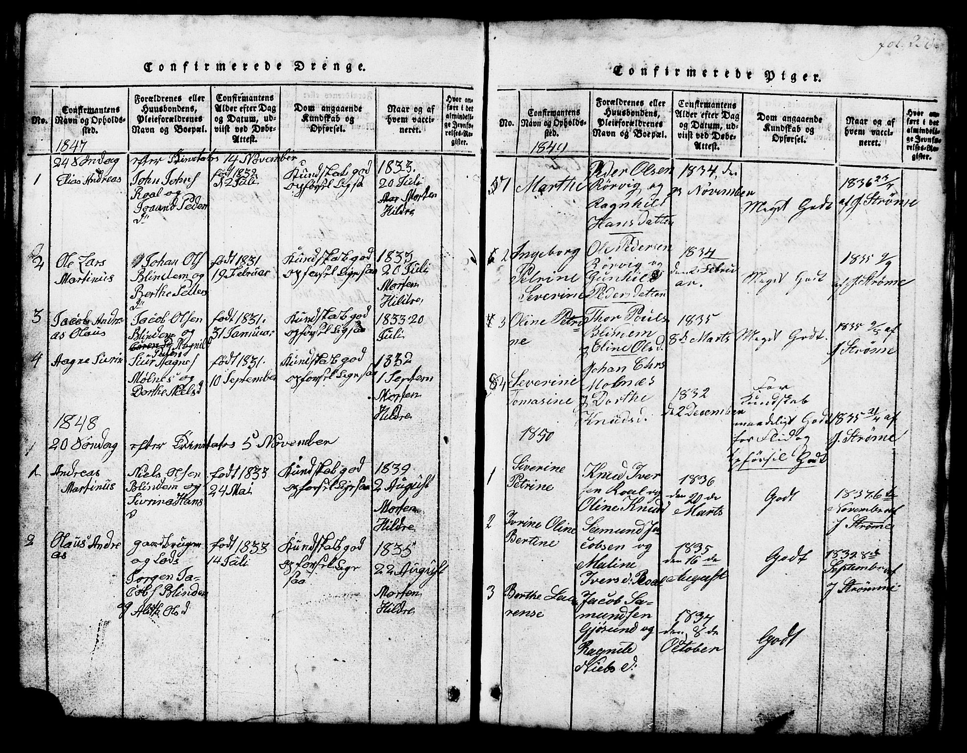 Ministerialprotokoller, klokkerbøker og fødselsregistre - Møre og Romsdal, AV/SAT-A-1454/537/L0520: Parish register (copy) no. 537C01, 1819-1868, p. 250