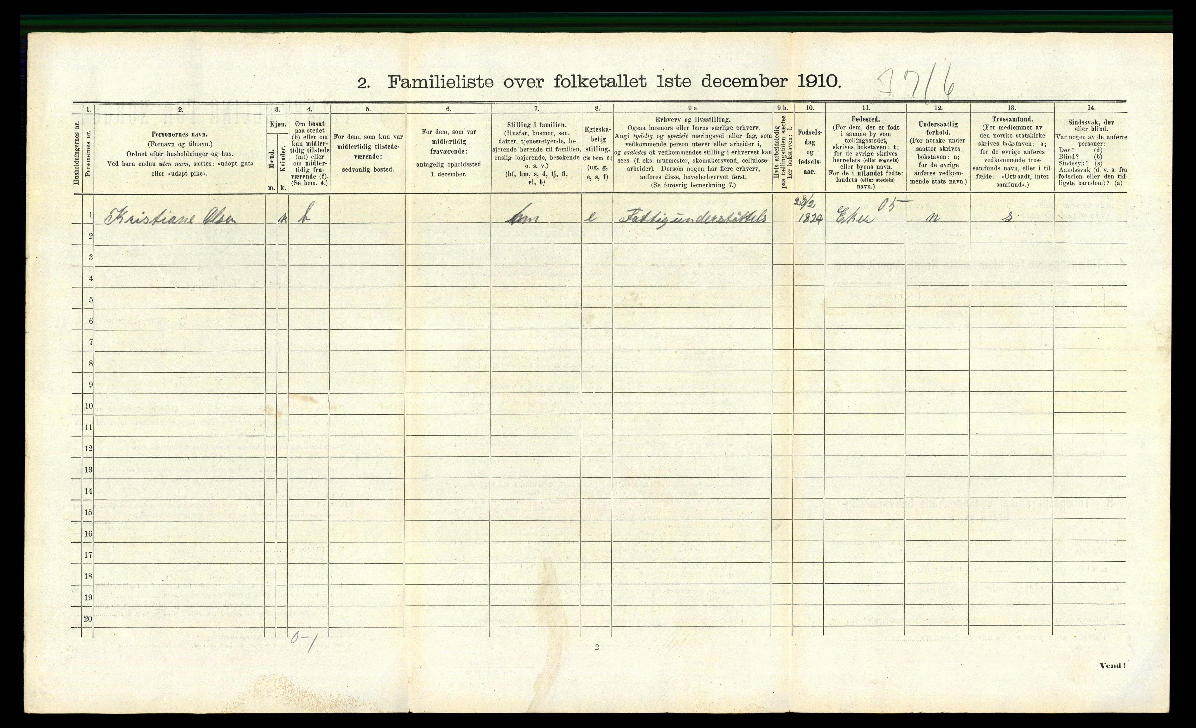 RA, 1910 census for Drammen, 1910, p. 995