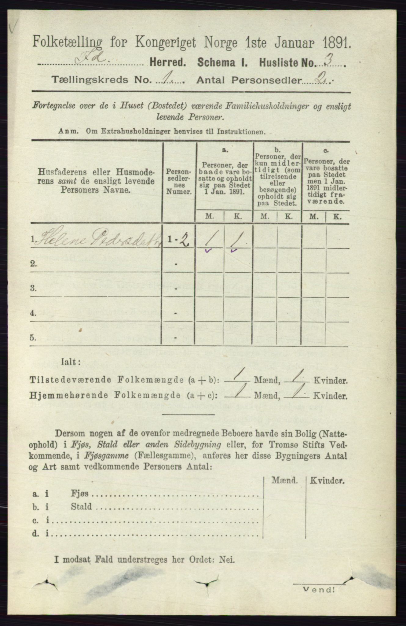 RA, 1891 census for 0117 Idd, 1891, p. 26