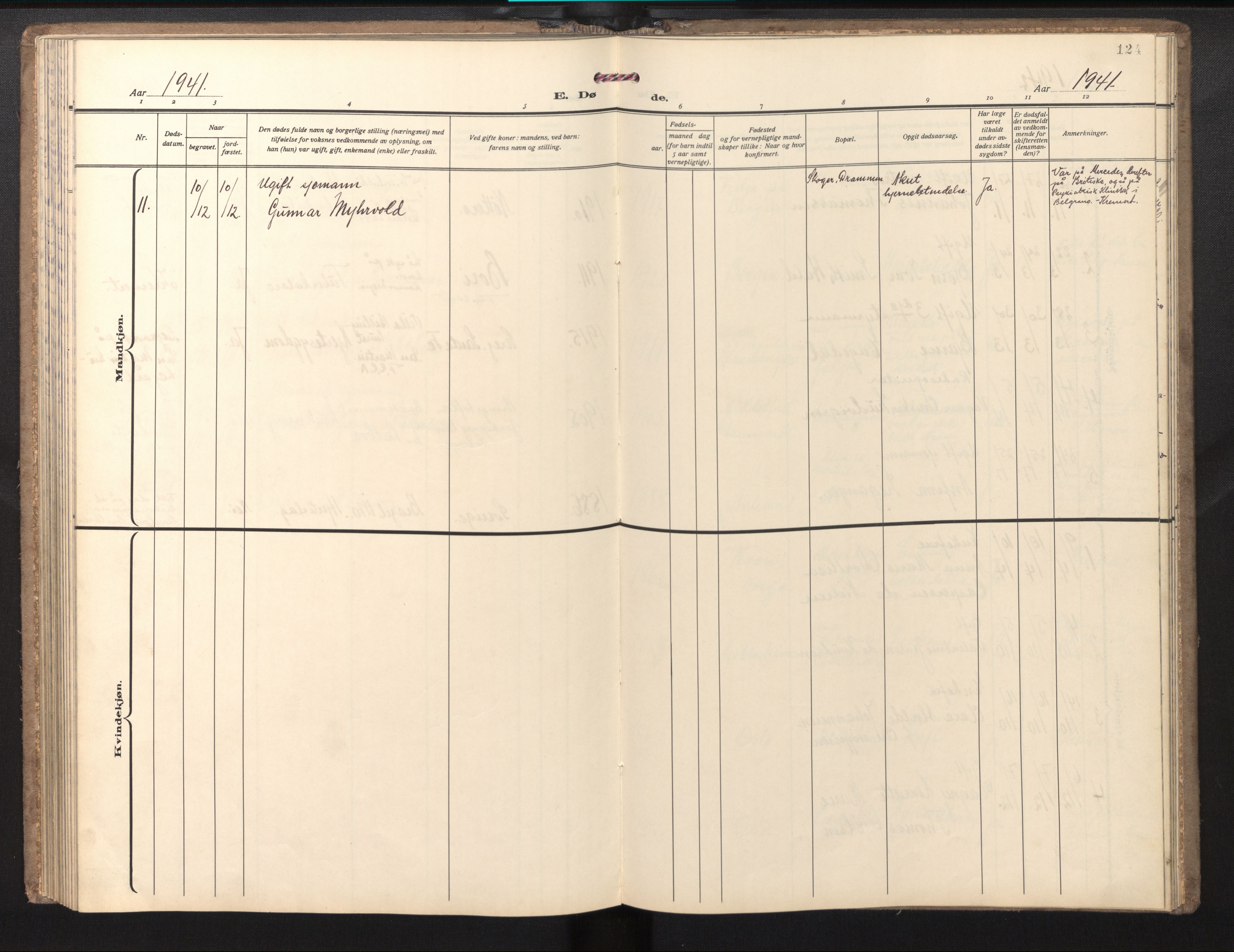 Den norske sjømannsmisjon i utlandet/Syd-Amerika (Buenos Aires m.fl.), SAB/SAB/PA-0118/H/Ha/L0004: Parish register (official) no. A 4, 1938-1978, p. 123b-124a