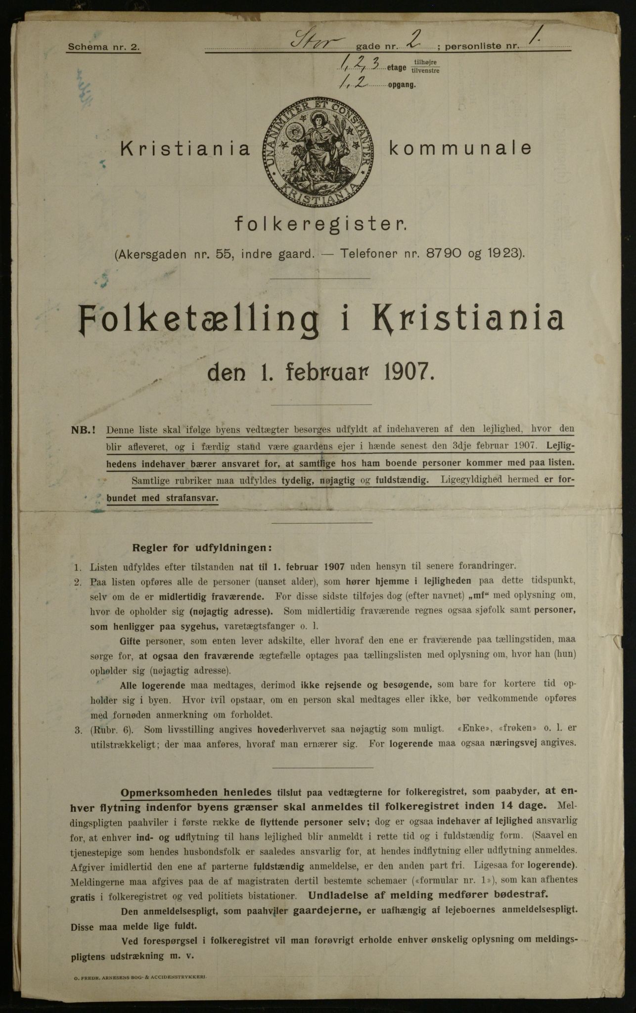 OBA, Municipal Census 1908 for Kristiania, 1908, p. 92467