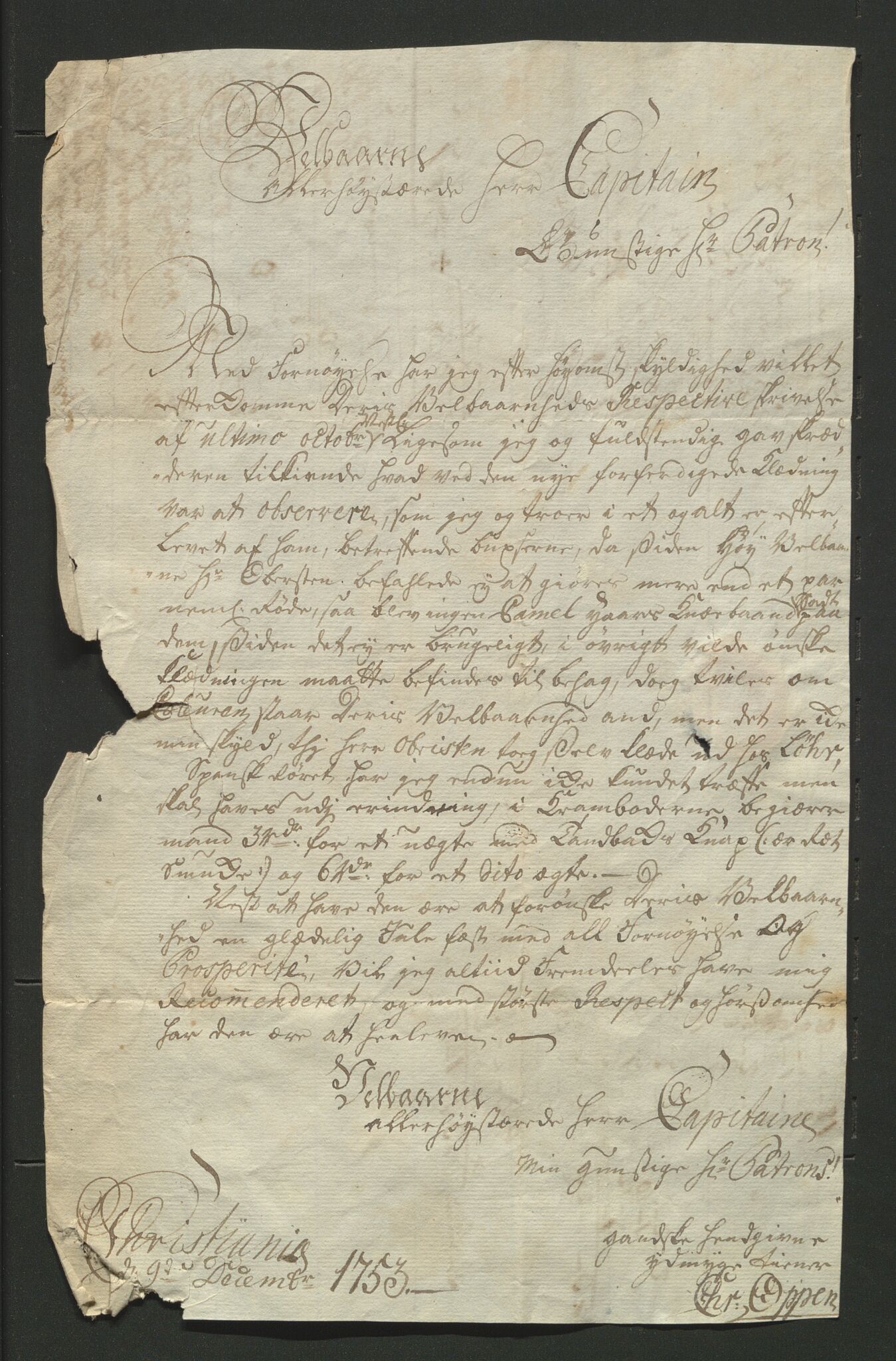 Åker i Vang, Hedmark, og familien Todderud, AV/SAH-ARK-010/J/Jc/L0002: Korrespondanse, 1753-1762, p. 28