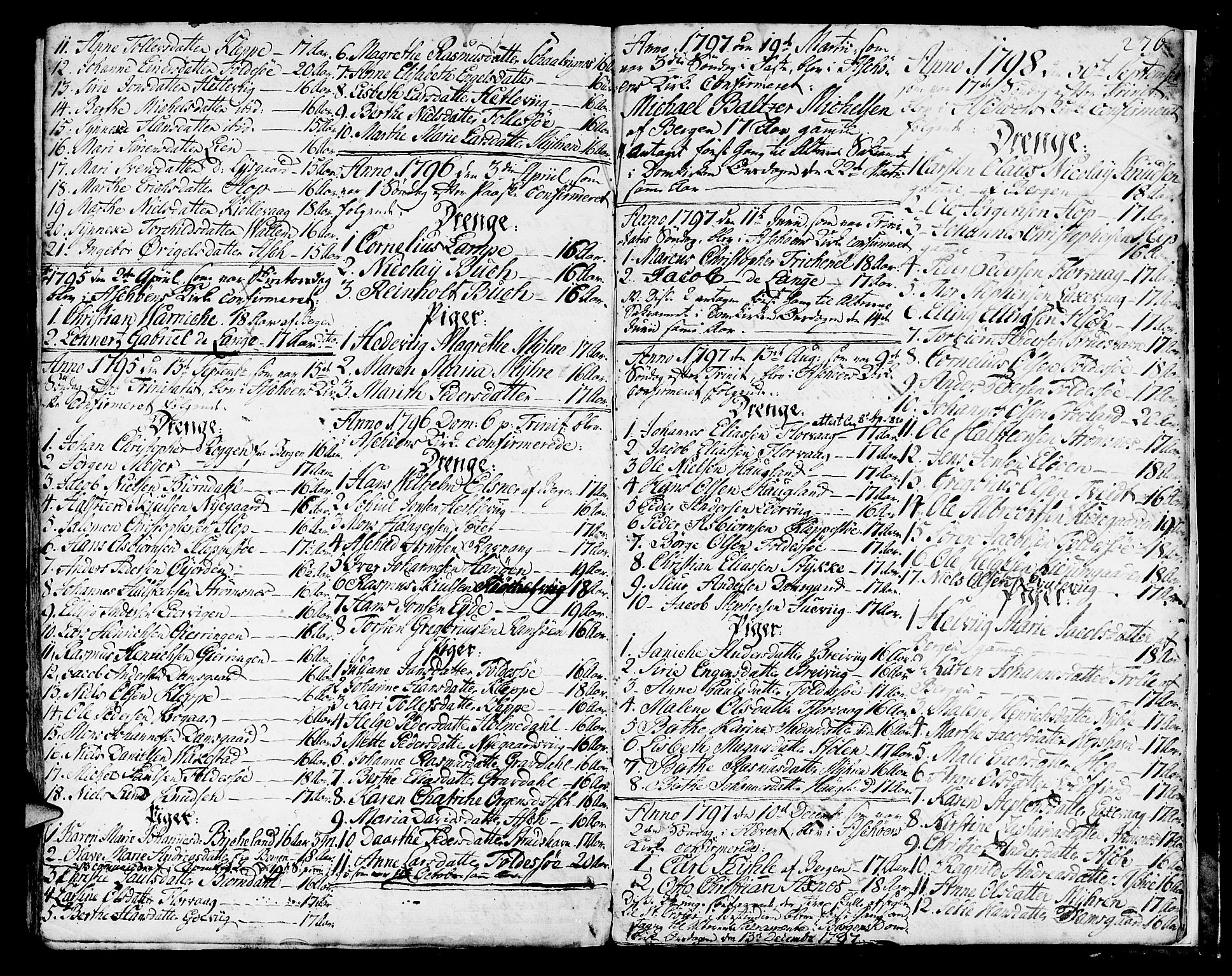 Askøy Sokneprestembete, SAB/A-74101/H/Ha/Haa/Haaa/L0001: Parish register (official) no. A 1, 1742-1818, p. 276