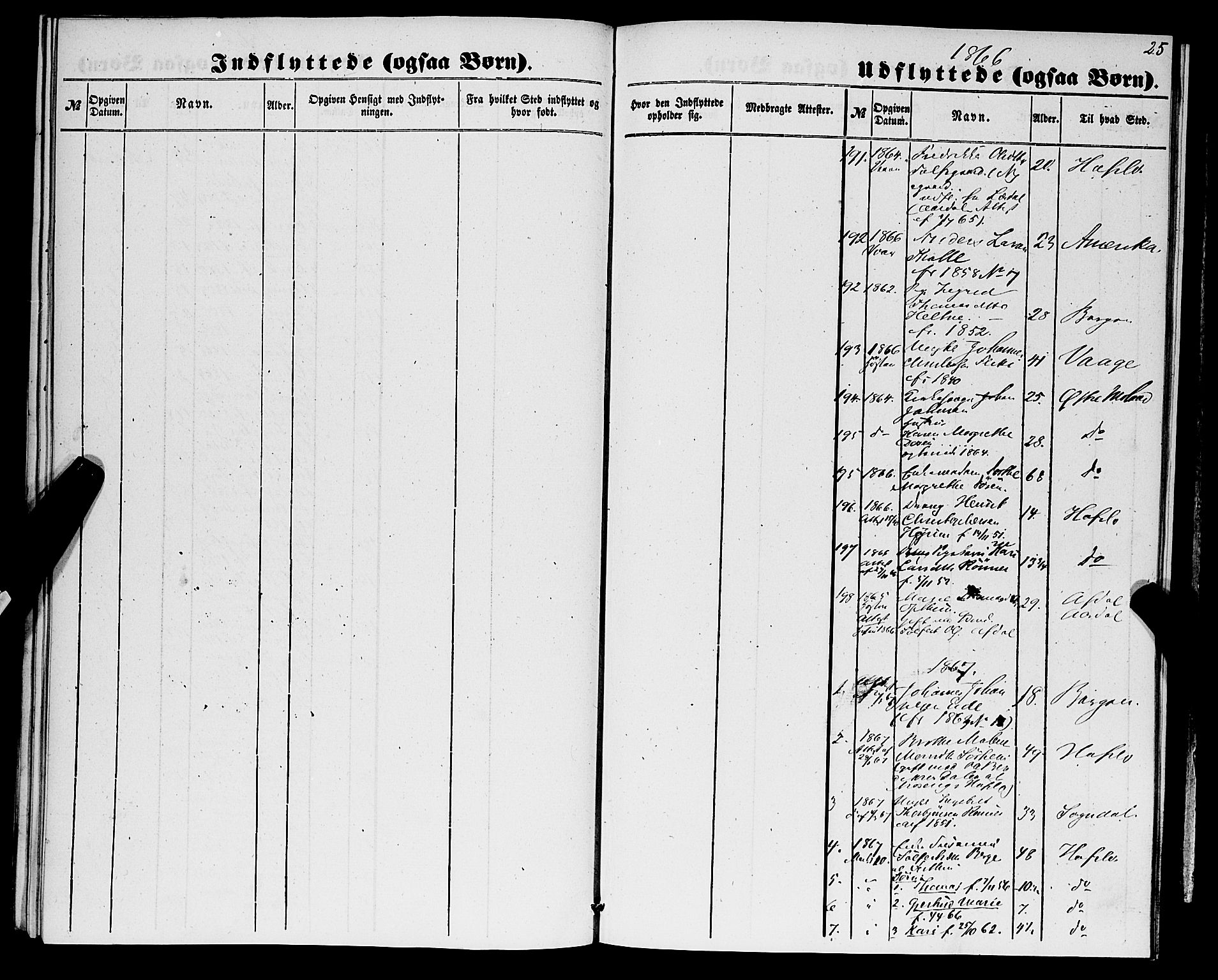 Luster sokneprestembete, SAB/A-81101/H/Haa/Haaa/L0009: Parish register (official) no. A 9, 1856-1871, p. 25