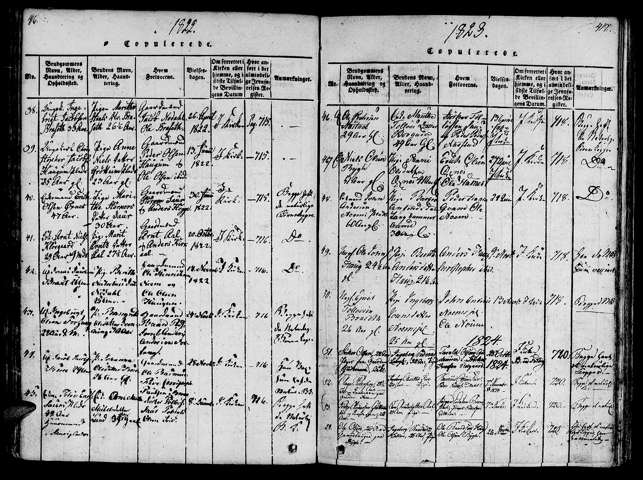 Ministerialprotokoller, klokkerbøker og fødselsregistre - Nord-Trøndelag, SAT/A-1458/746/L0441: Parish register (official) no. 746A03 /2, 1816-1827, p. 416-417