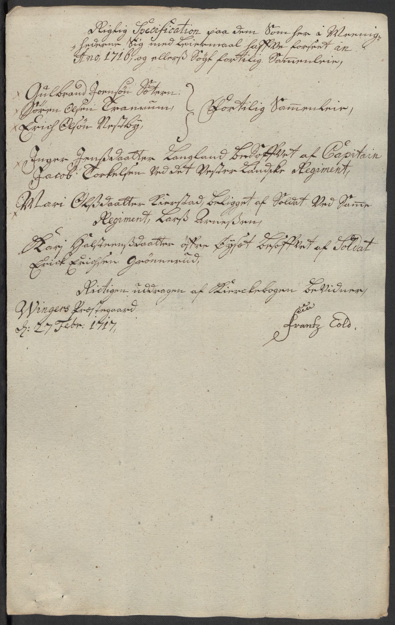 Rentekammeret inntil 1814, Reviderte regnskaper, Fogderegnskap, RA/EA-4092/R13/L0855: Fogderegnskap Solør, Odal og Østerdal, 1716, p. 268