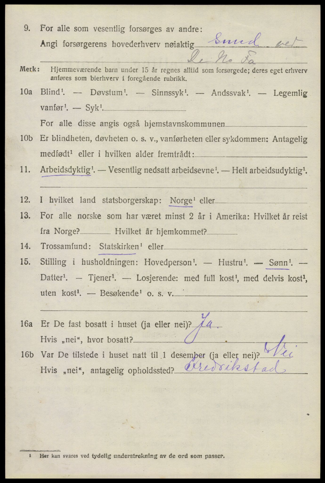 SAO, 1920 census for Kråkerøy, 1920, p. 5349