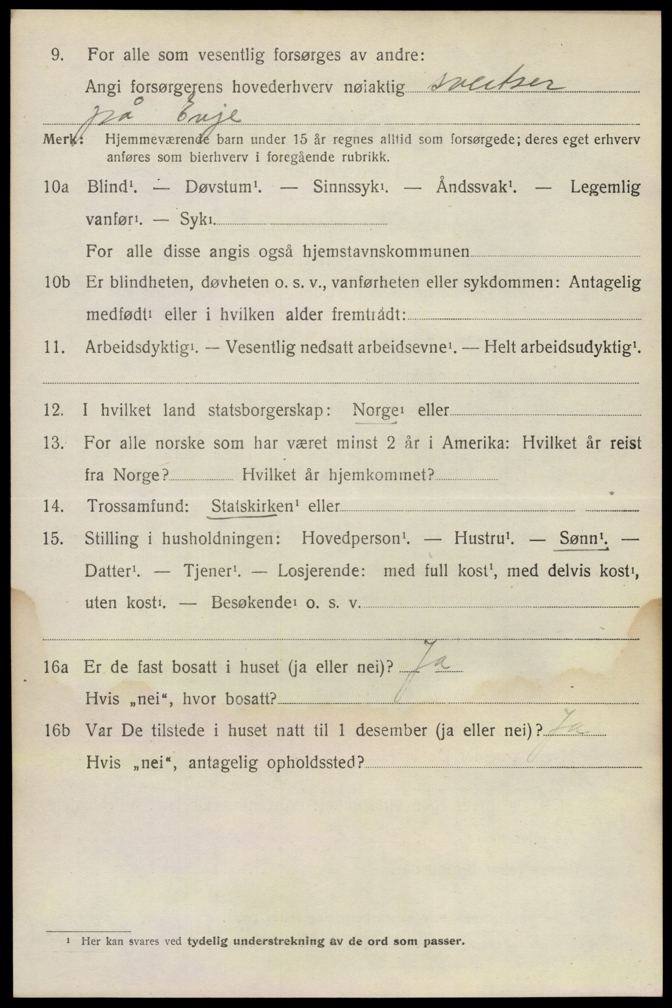 SAO, 1920 census for Rygge, 1920, p. 9758