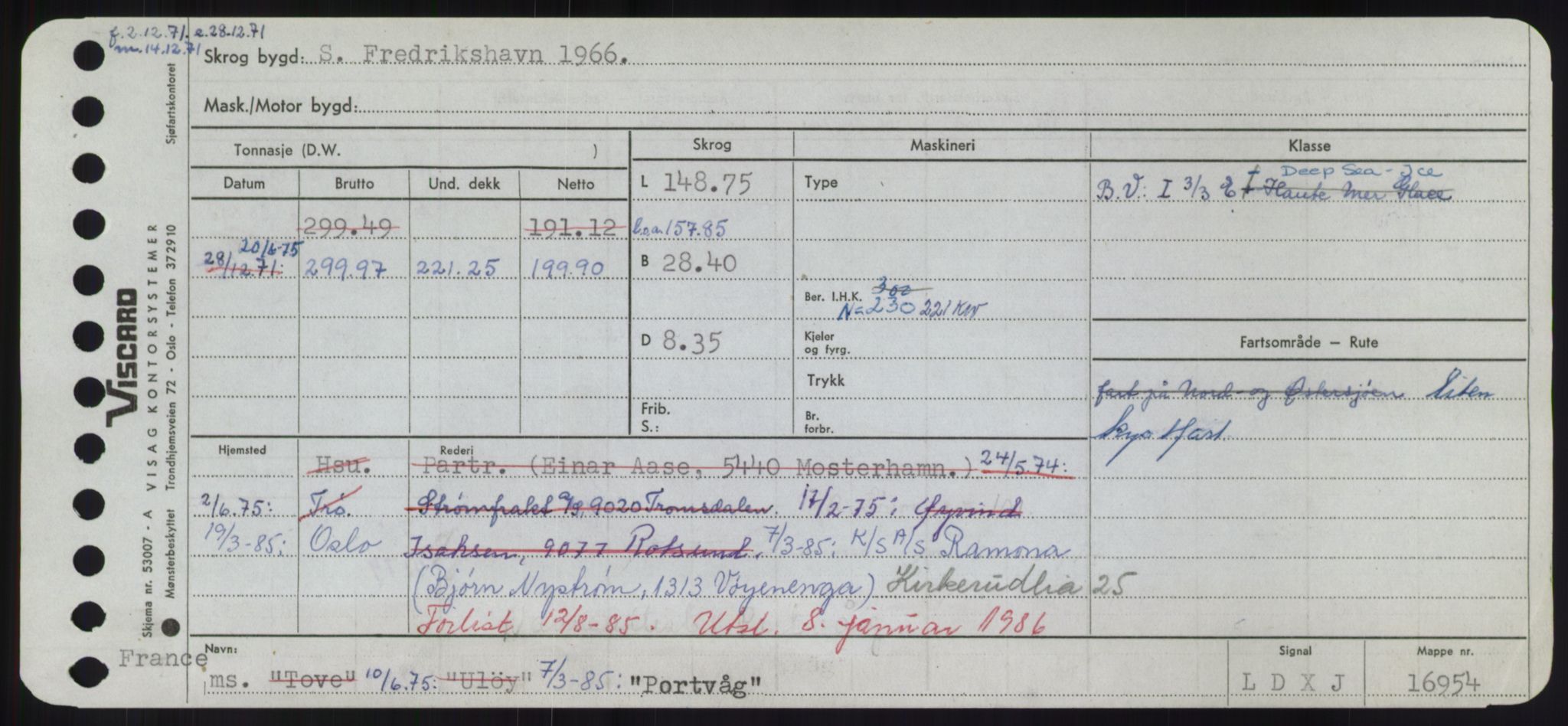 Sjøfartsdirektoratet med forløpere, Skipsmålingen, RA/S-1627/H/Hd/L0029: Fartøy, P, p. 539