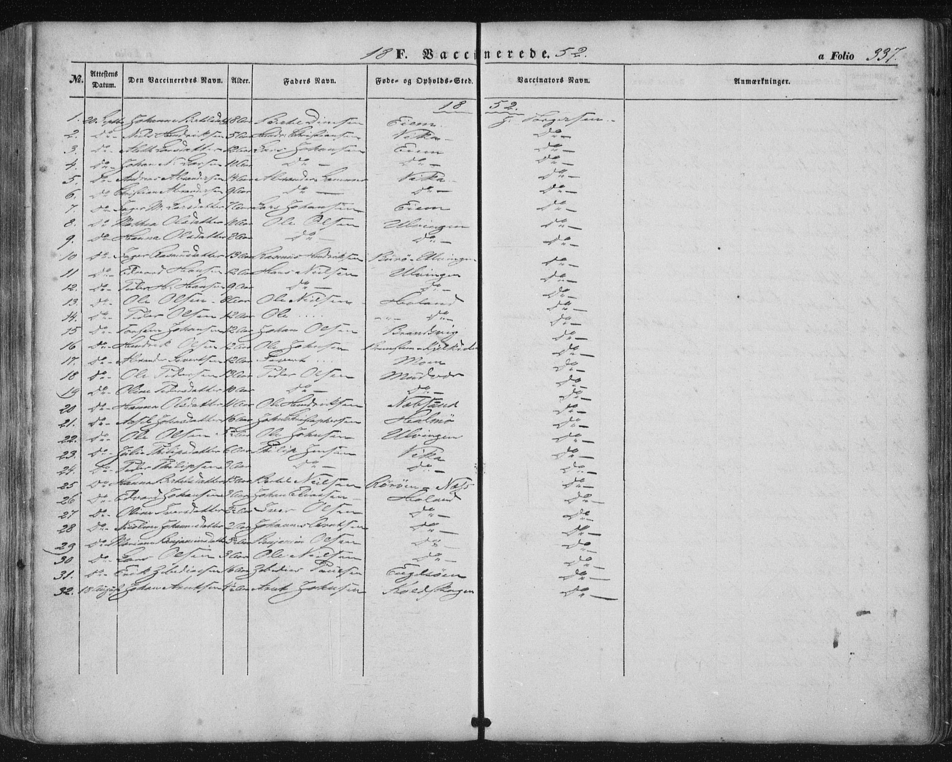 Ministerialprotokoller, klokkerbøker og fødselsregistre - Nordland, AV/SAT-A-1459/816/L0240: Parish register (official) no. 816A06, 1846-1870, p. 337