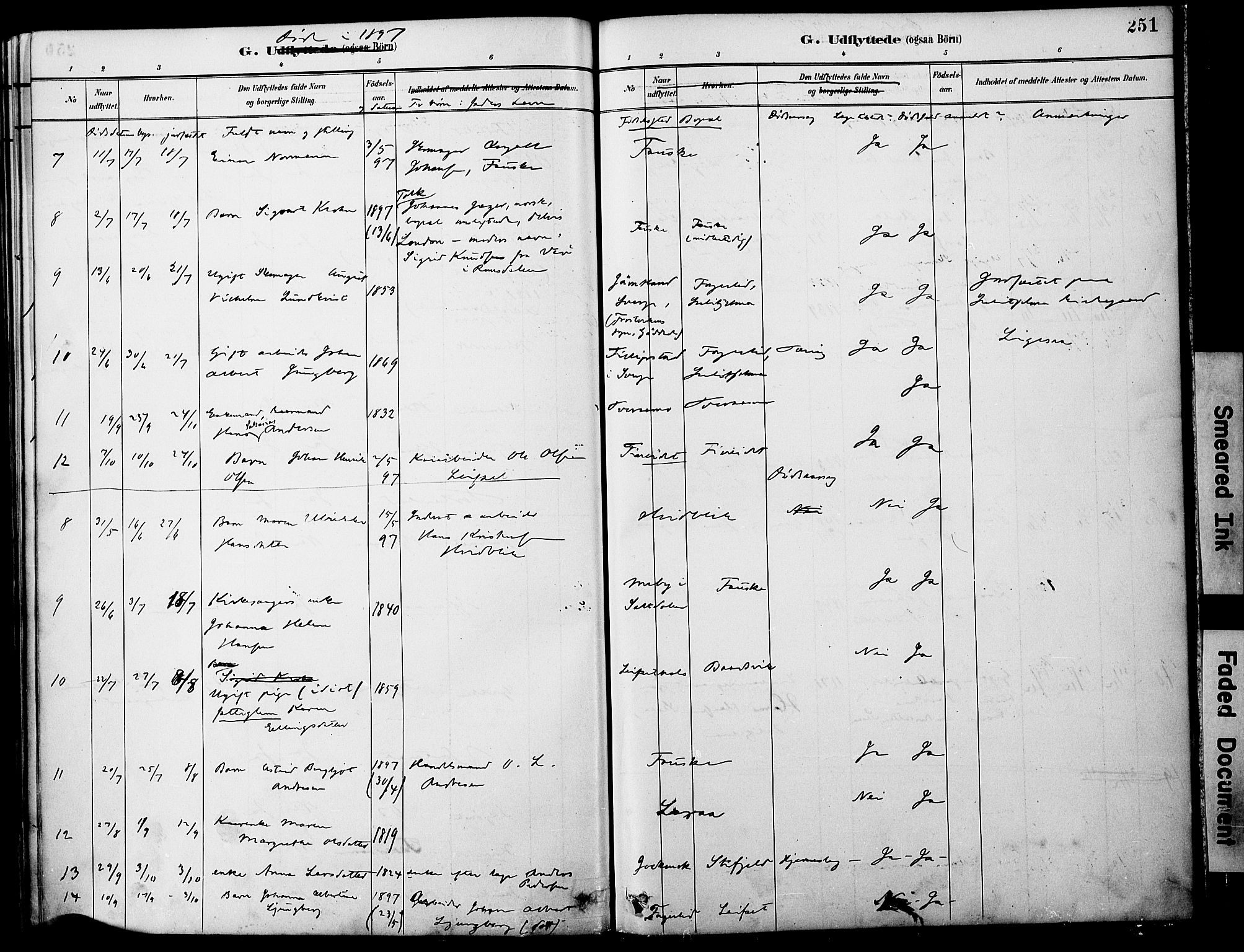 Ministerialprotokoller, klokkerbøker og fødselsregistre - Nordland, AV/SAT-A-1459/849/L0690: Parish register (official) no. 849A02, 1890-1897, p. 251