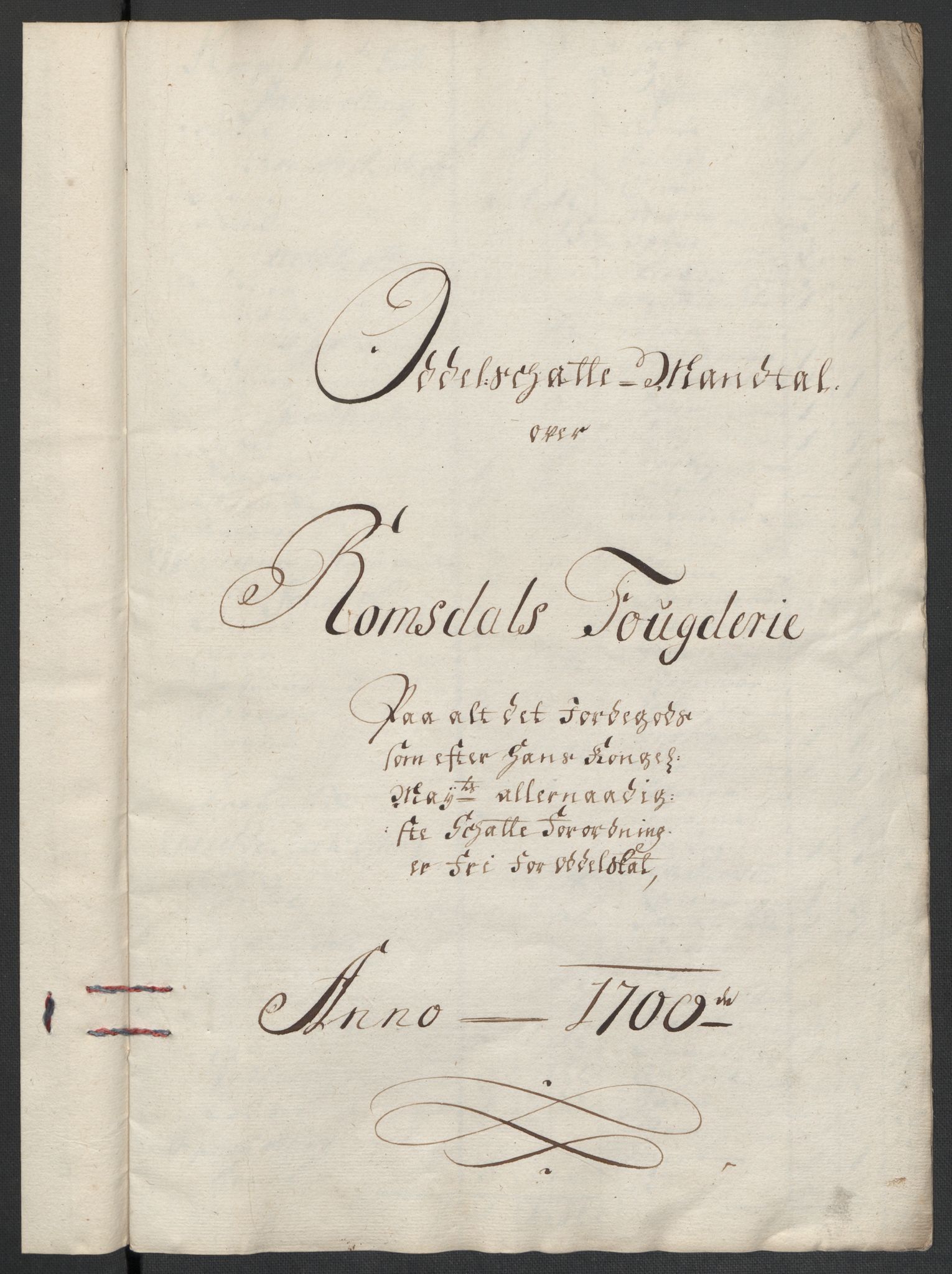 Rentekammeret inntil 1814, Reviderte regnskaper, Fogderegnskap, RA/EA-4092/R55/L3654: Fogderegnskap Romsdal, 1699-1700, p. 356
